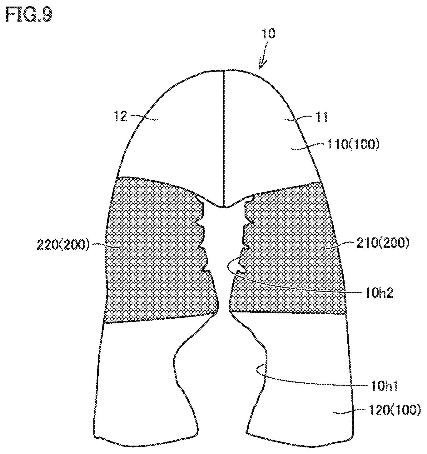 Patent US12376649 Figure 9 – Article of footwear
