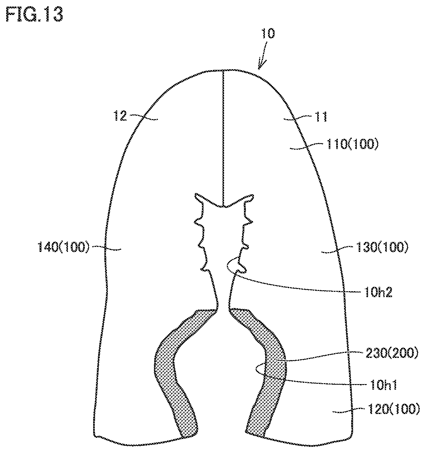 Patent US12376649 Figure 13 – Article of footwear