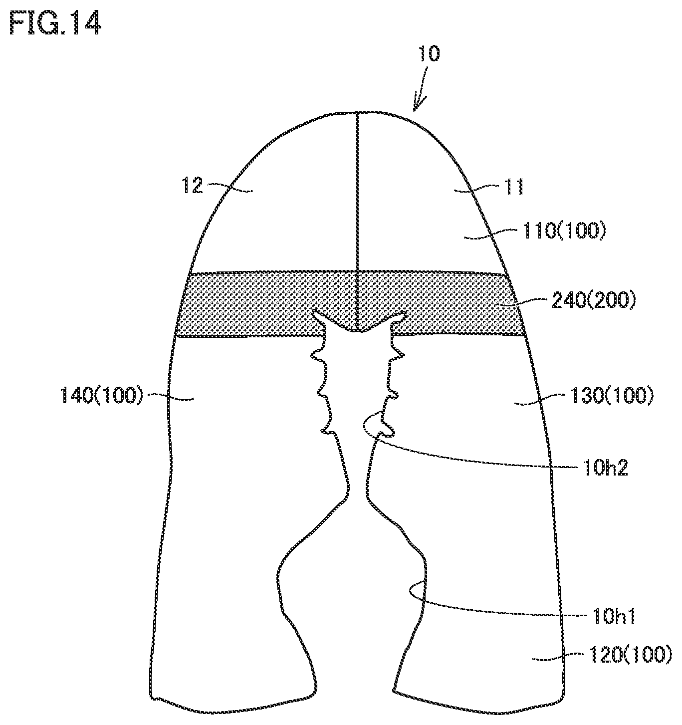Patent US12376649 Figure 14 – Article of footwear