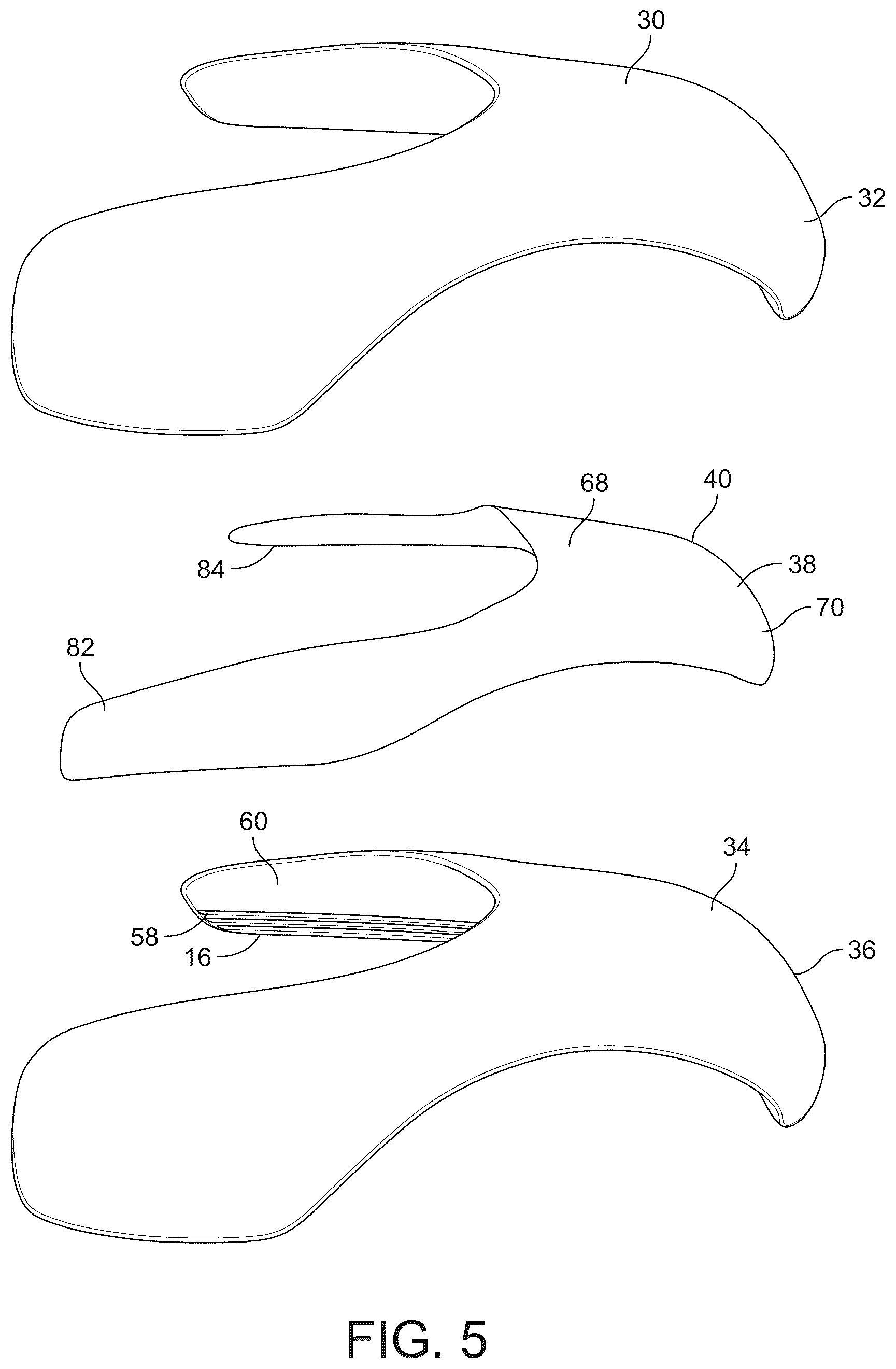 Patent US12376651 Figure 3 – Removable toe box protector for sneakers