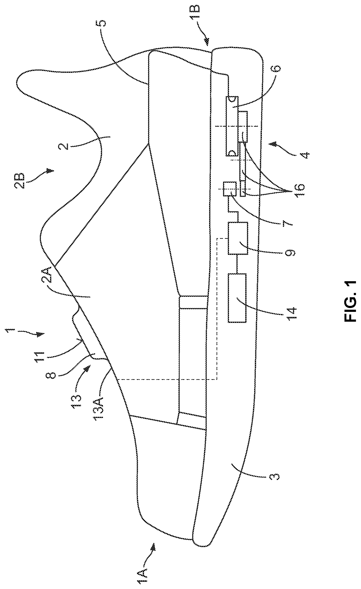 Patent US12376652 — Systems and methods for fastening a shoe — Figure 1
