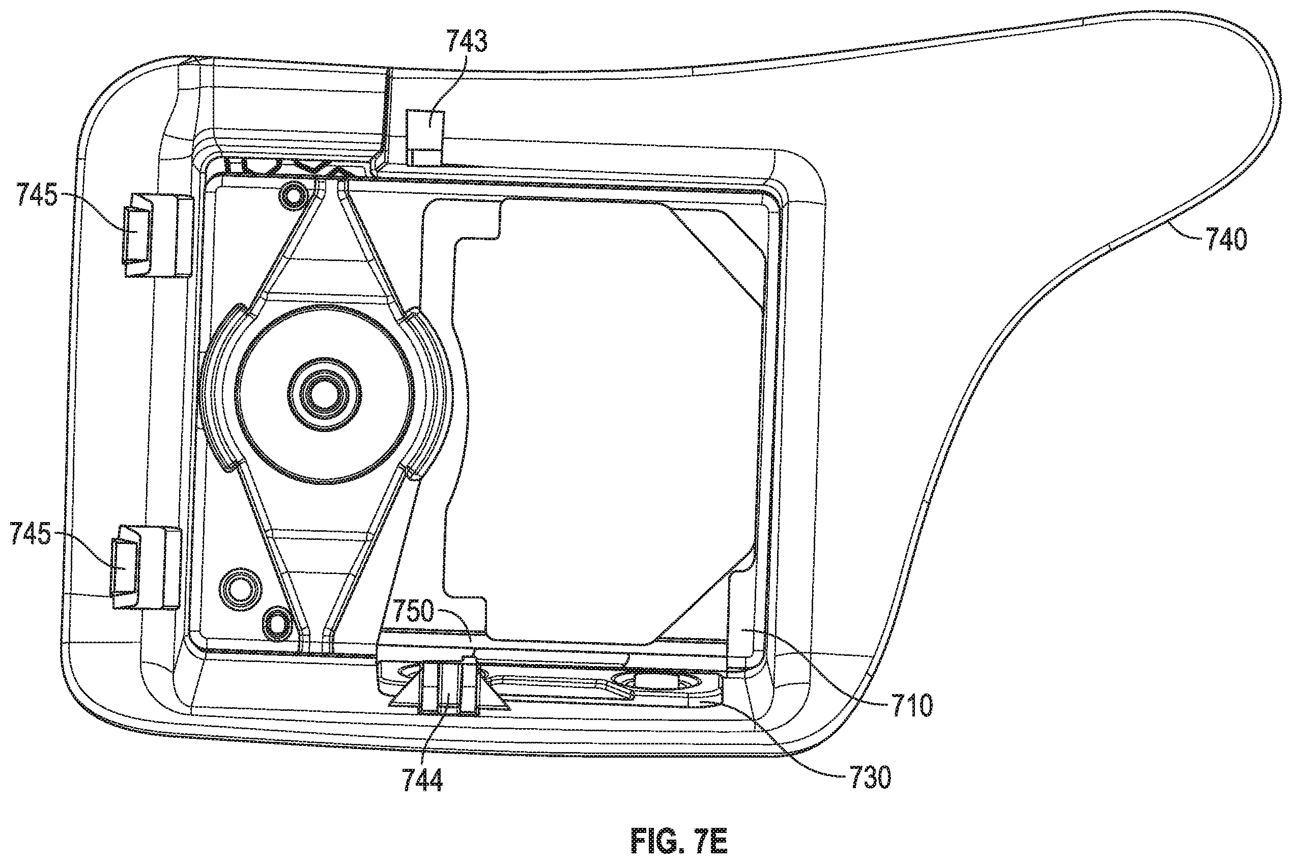 Patent US12376653 Figure 14 – Lacing engine support structures for automated footwear platform