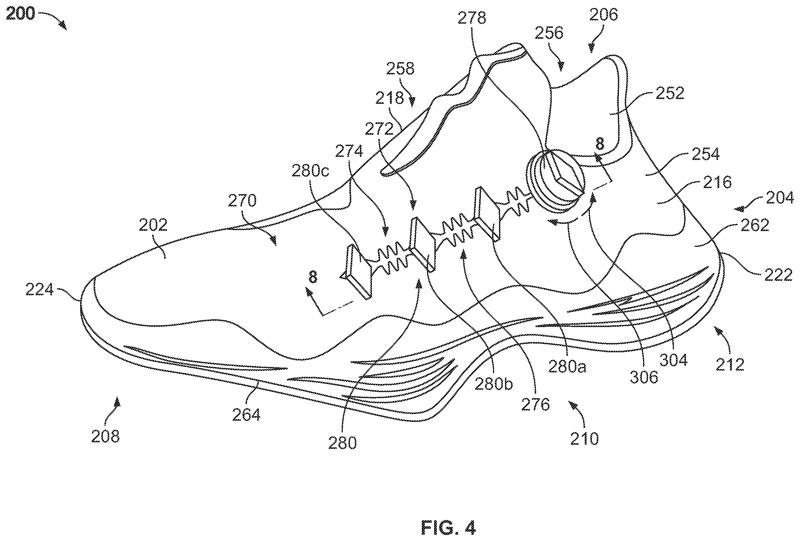 Patent US12376654 Figure 3 – Fastening system for an article