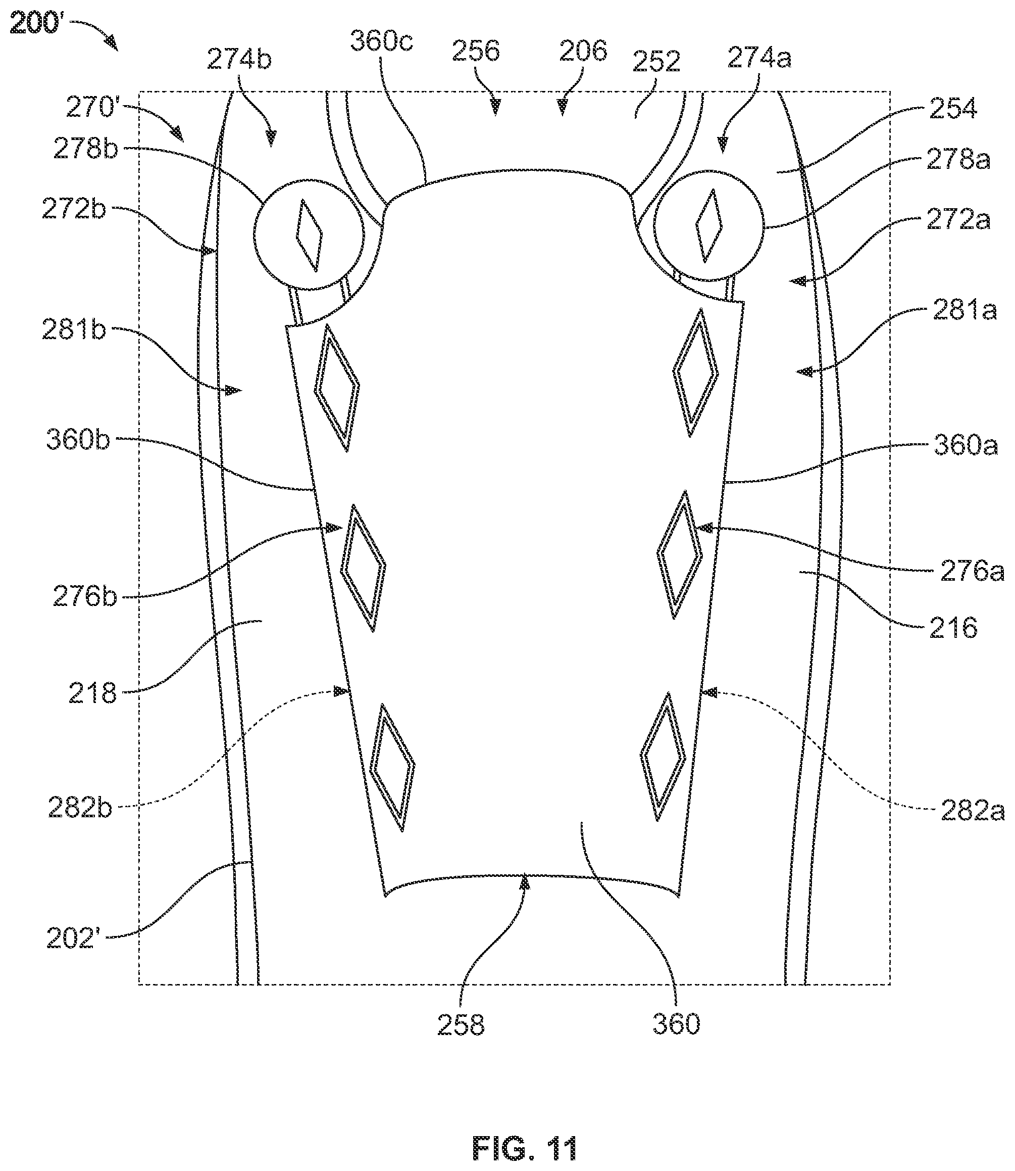 Patent US12376654 Figure 8 – Fastening system for an article
