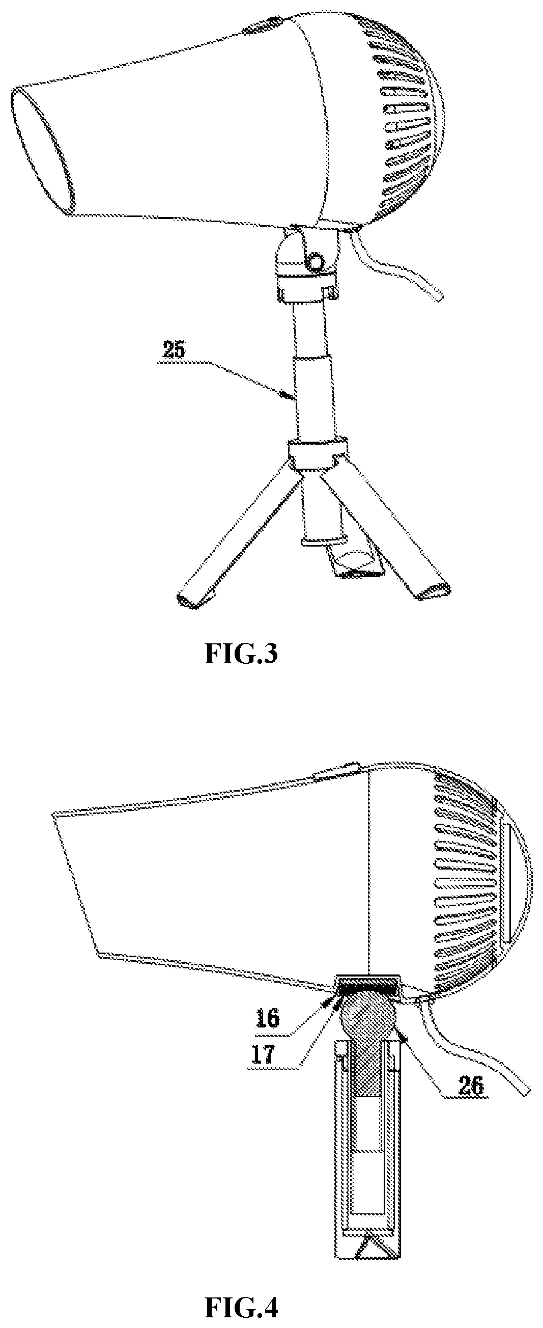 Patent US12376659 Figure 2 – Convenient hair dryer