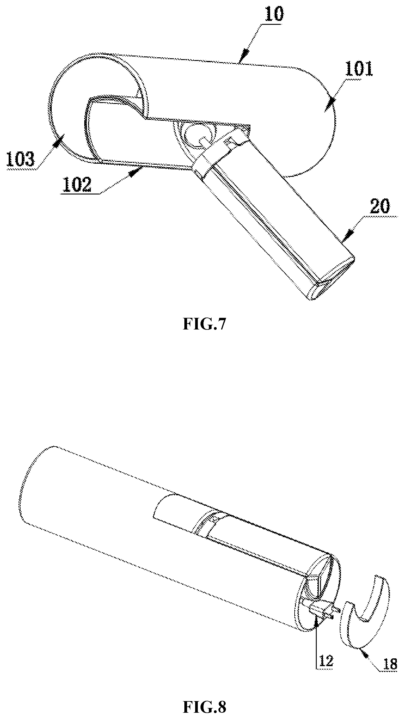 Patent US12376659 Figure 4 – Convenient hair dryer