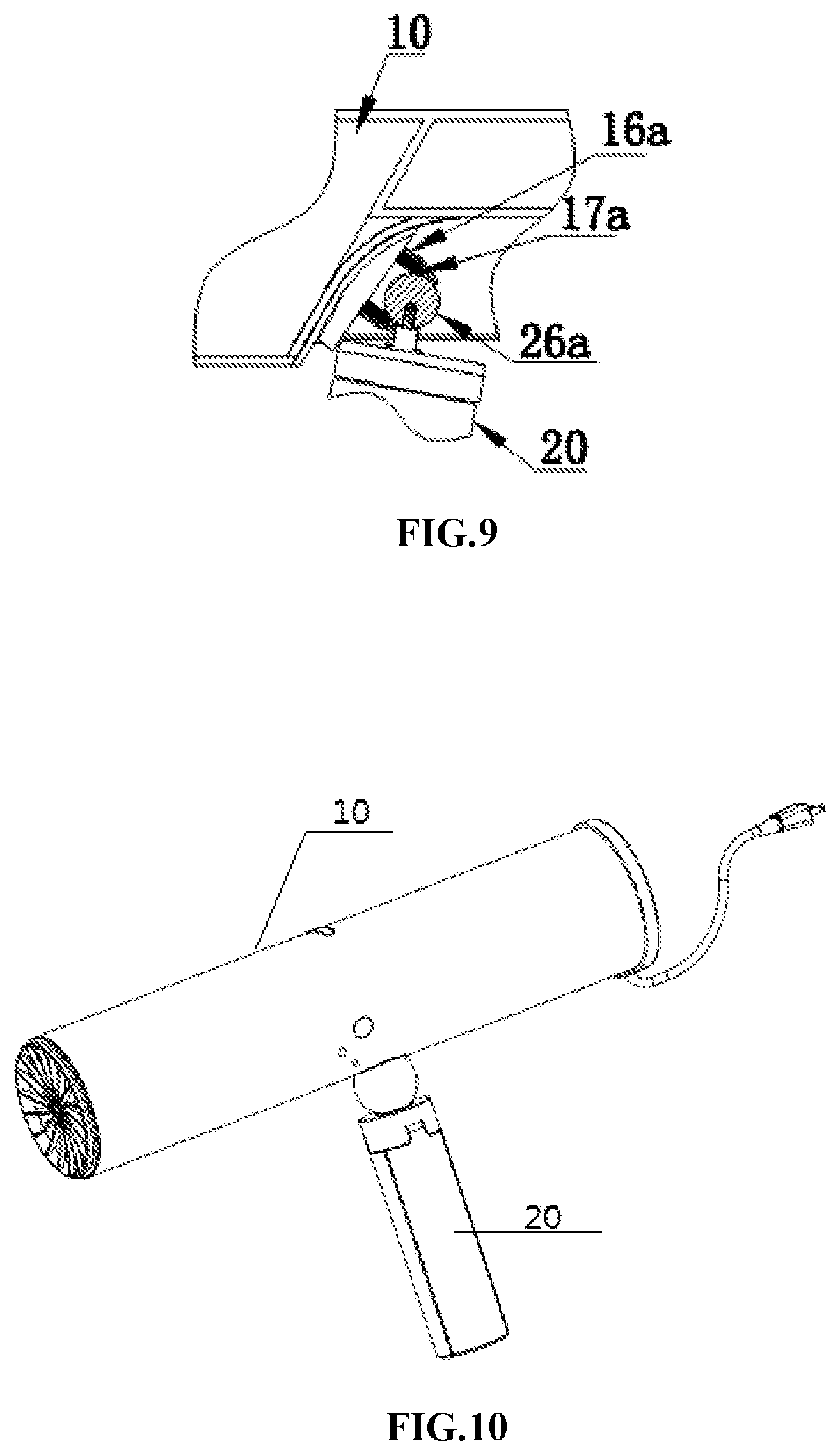Patent US12376659 Figure 5 – Convenient hair dryer