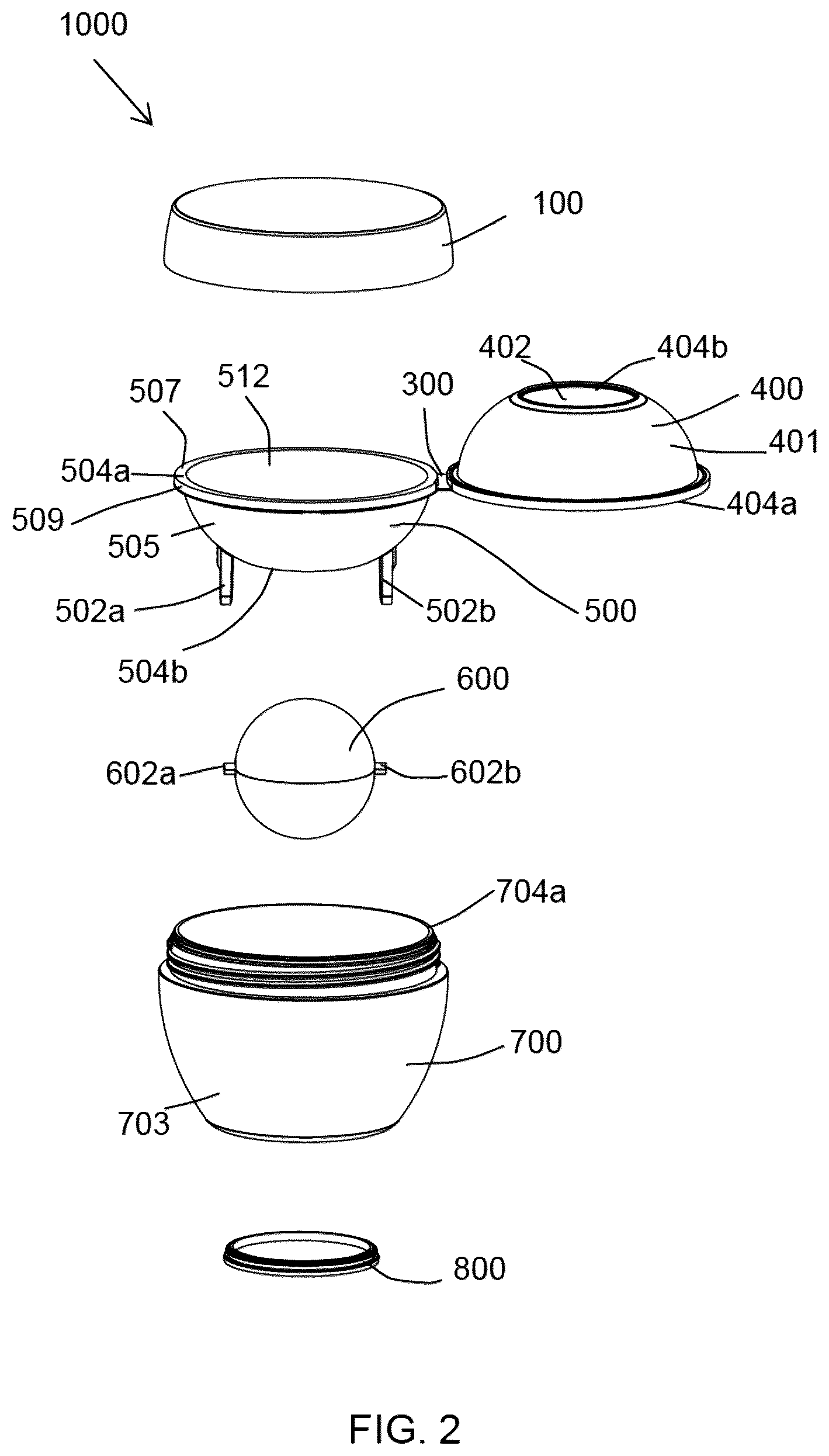 Patent US12376663 Figure 2 – Cosmetic package for discharging a powder product