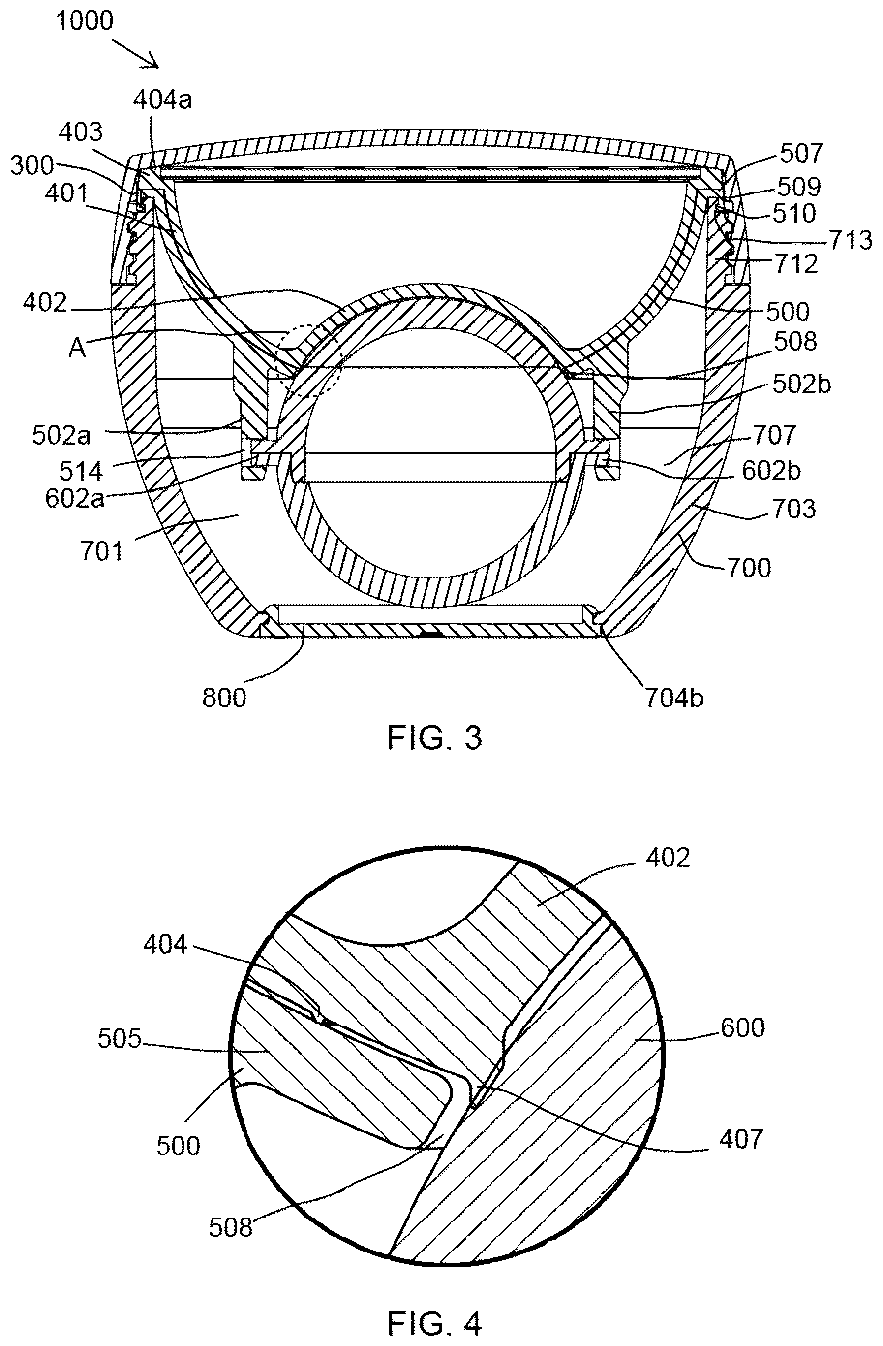 Patent US12376663 Figure 3 – Cosmetic package for discharging a powder product