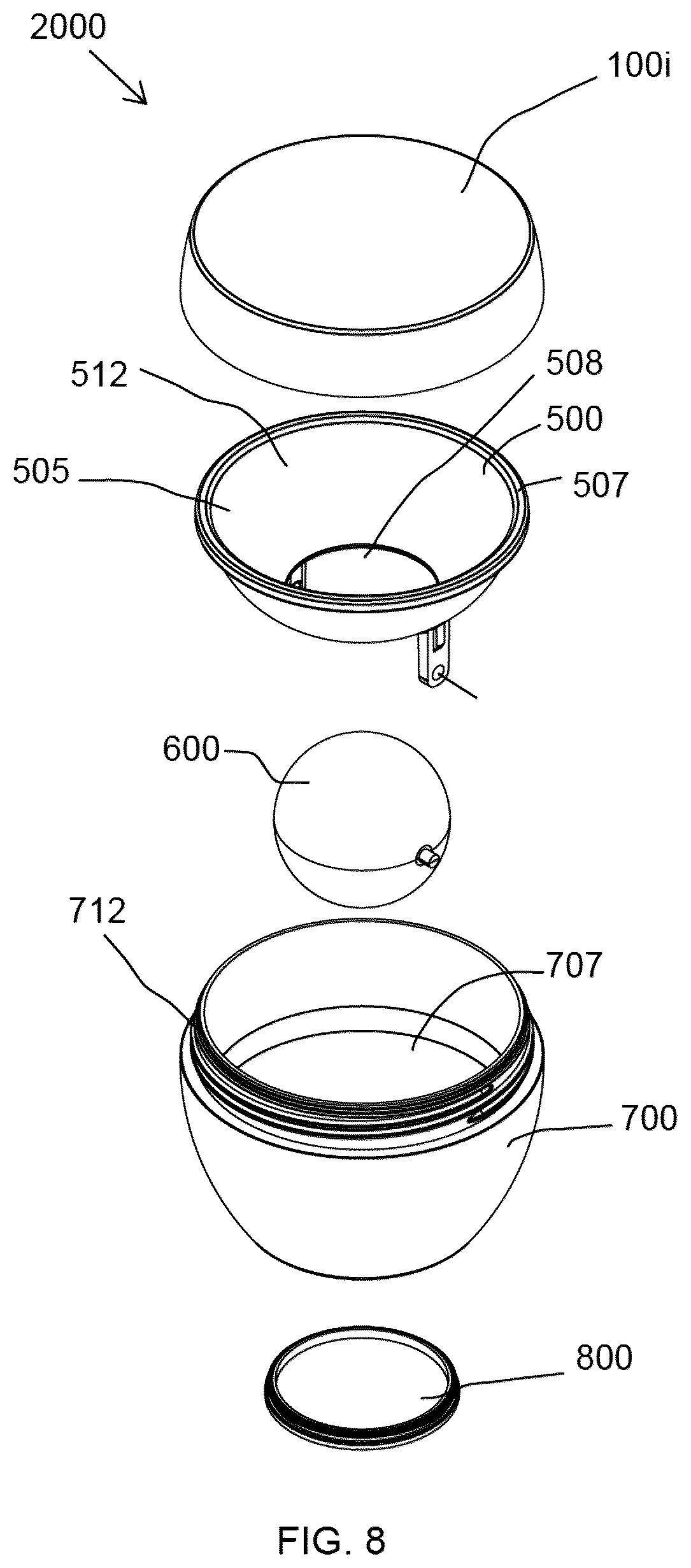 Patent US12376663 Figure 6 – Cosmetic package for discharging a powder product