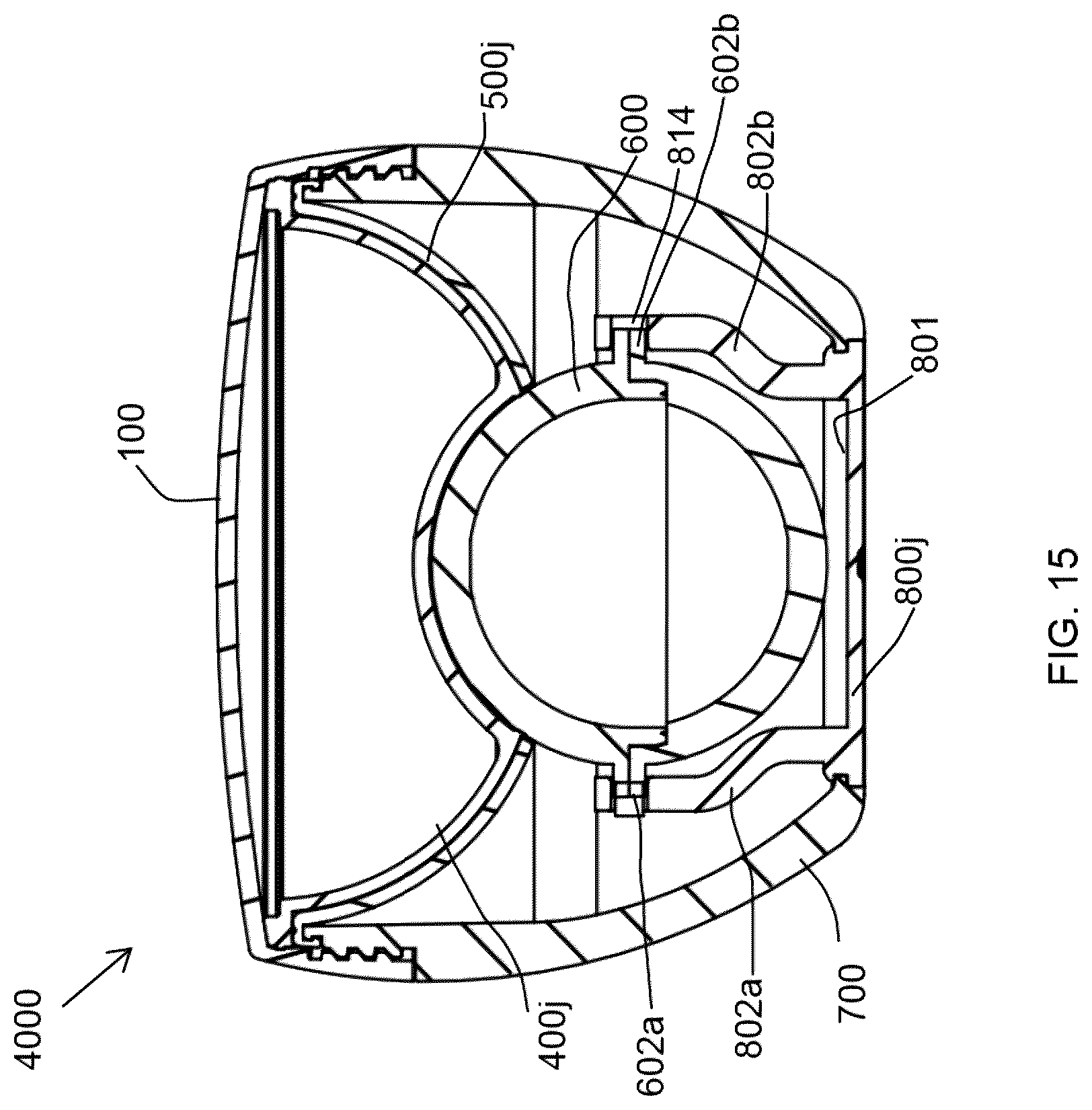 Patent US12376663 Figure 11 – Cosmetic package for discharging a powder product