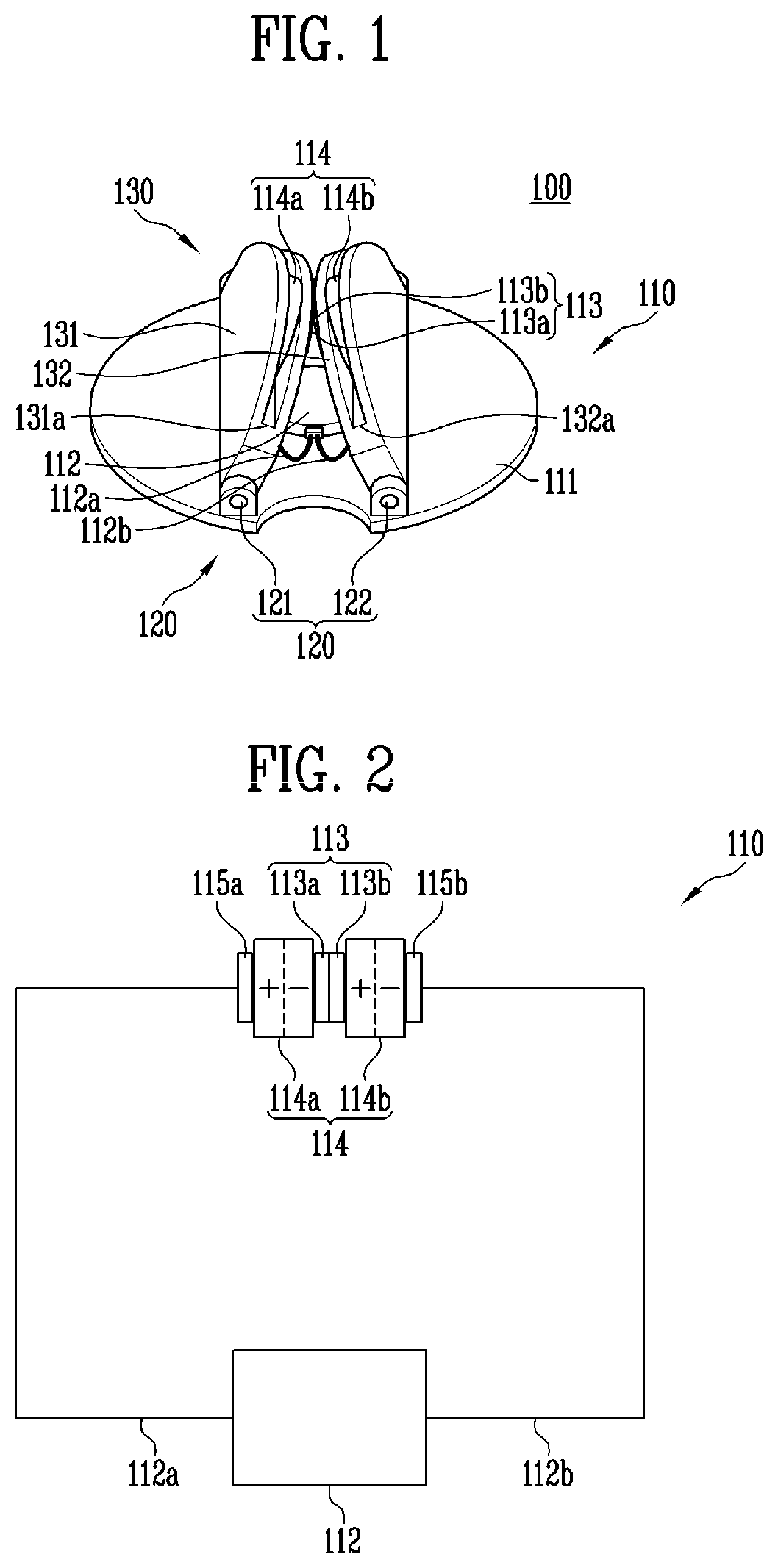 Patent US12376664 Figure 1 – Vibrating module and makeup tool including same