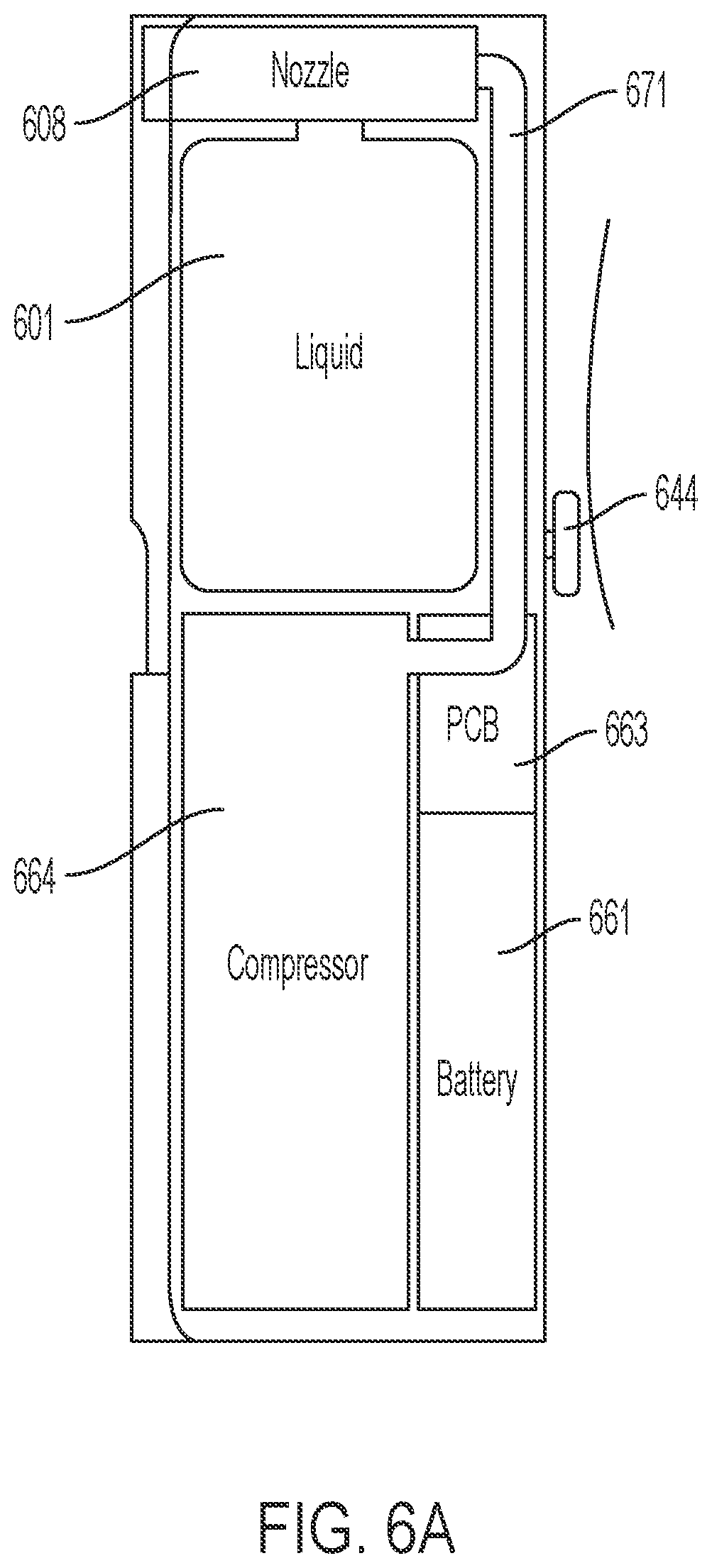 Patent US12376665 Figure 18 – Dermal spray apparatus with disposable cartrdige and method