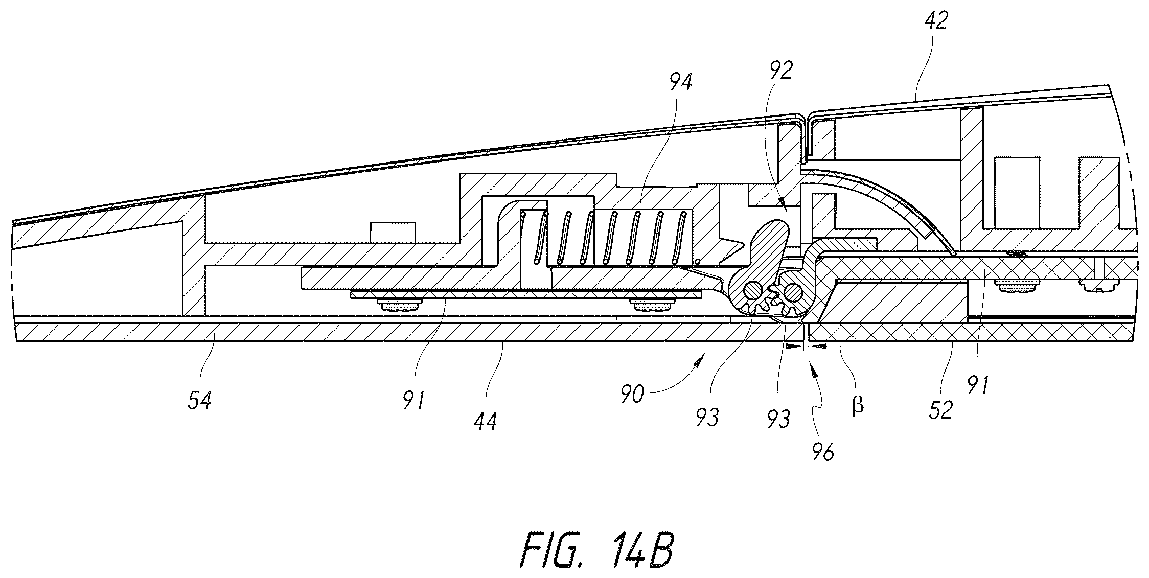 Patent US12376668 Figure 12 – Vanity mirror with second mirror assembly magnetically attached thereto