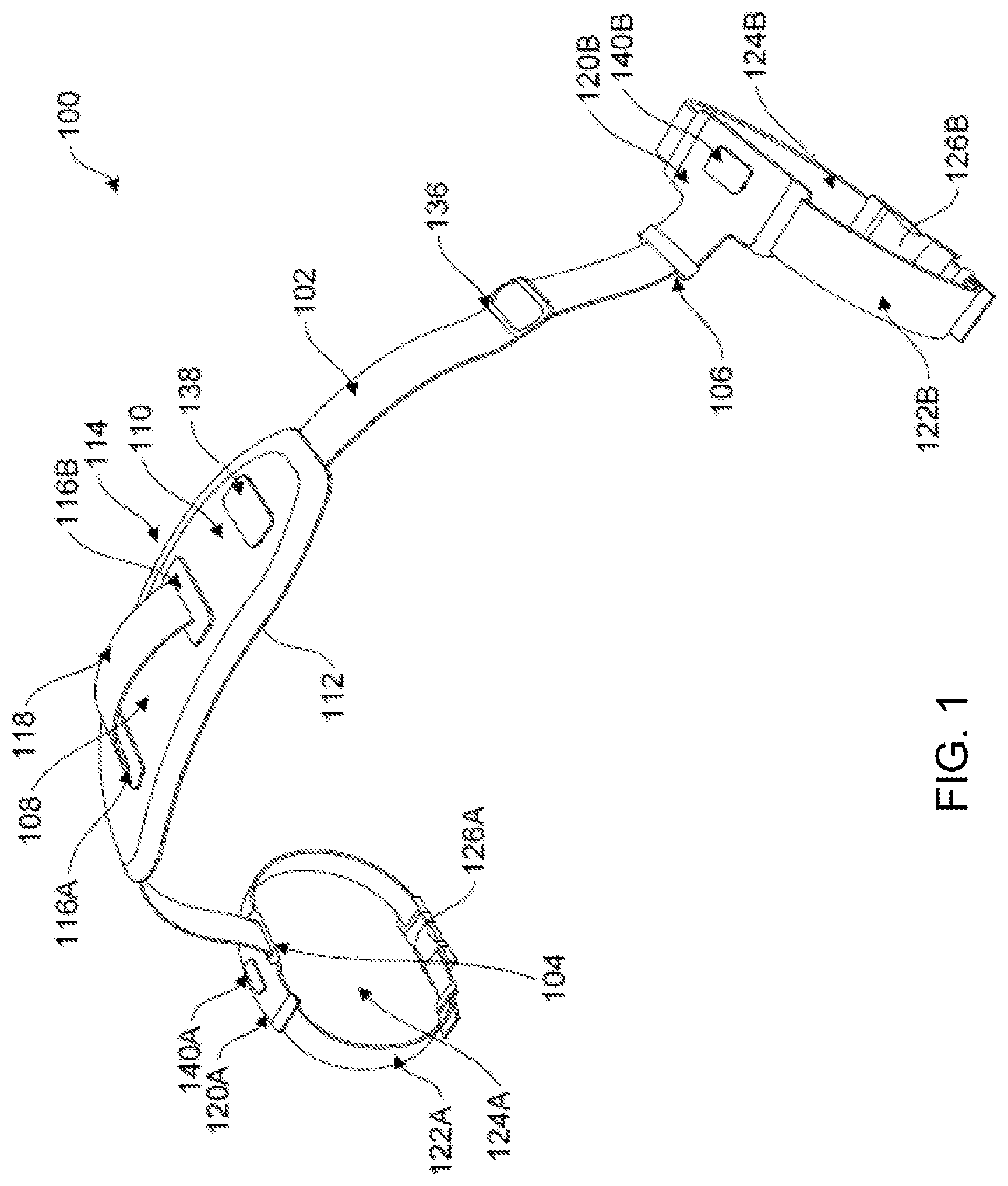 Patent US12376669 Figure 1 – Carrying strap system