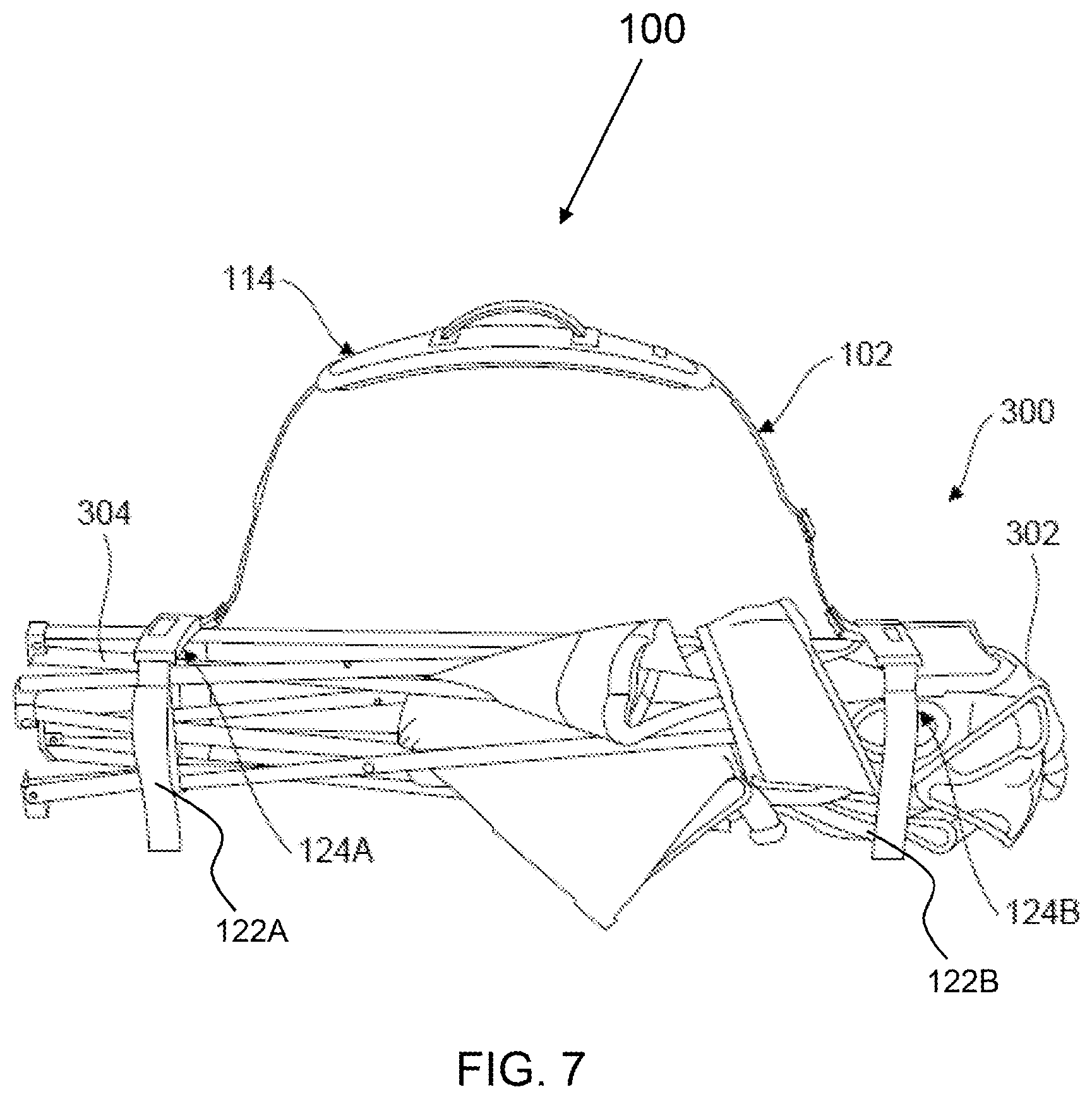 Patent US12376669 Figure 7 – Carrying strap system