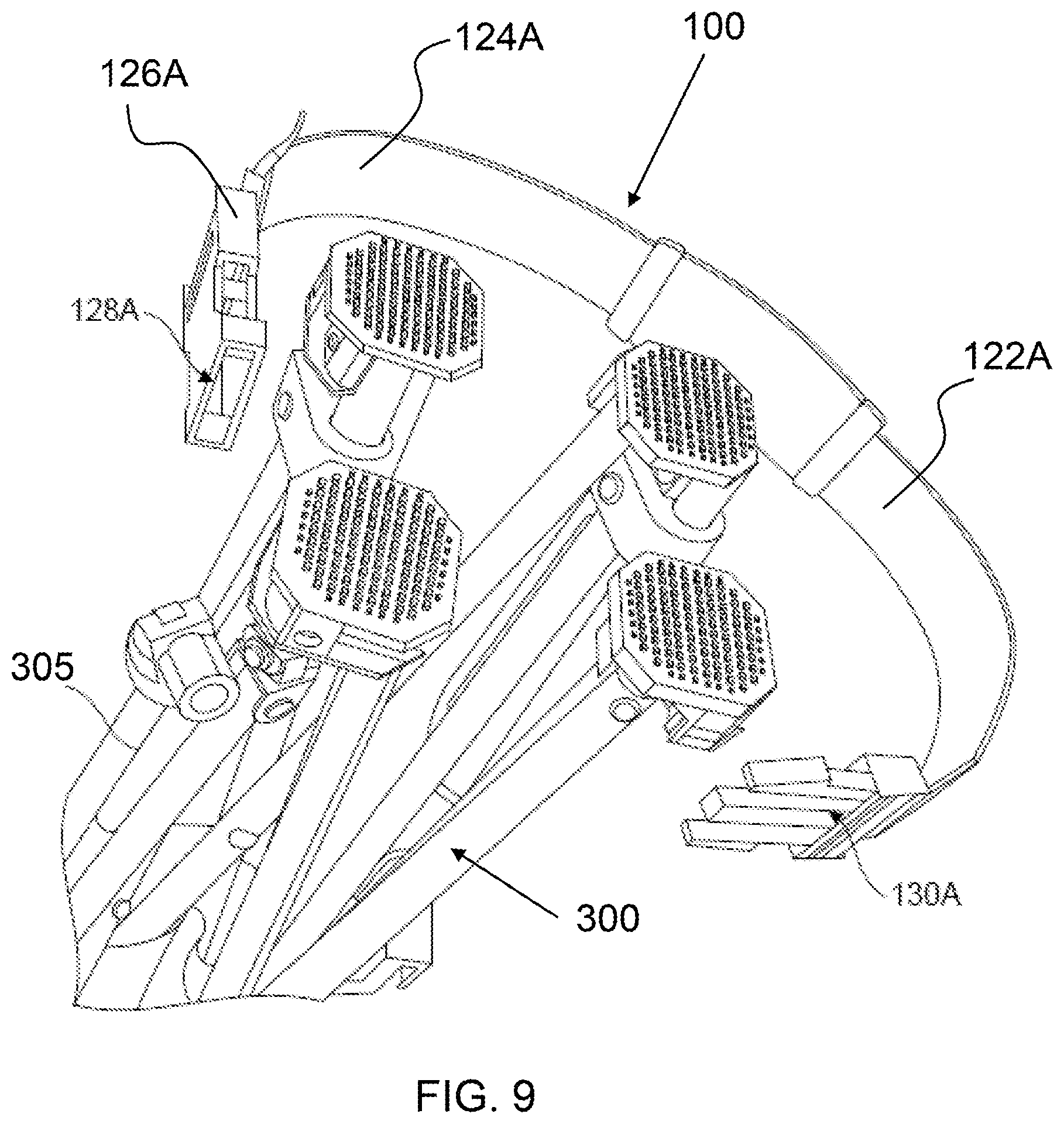 Patent US12376669 Figure 9 – Carrying strap system