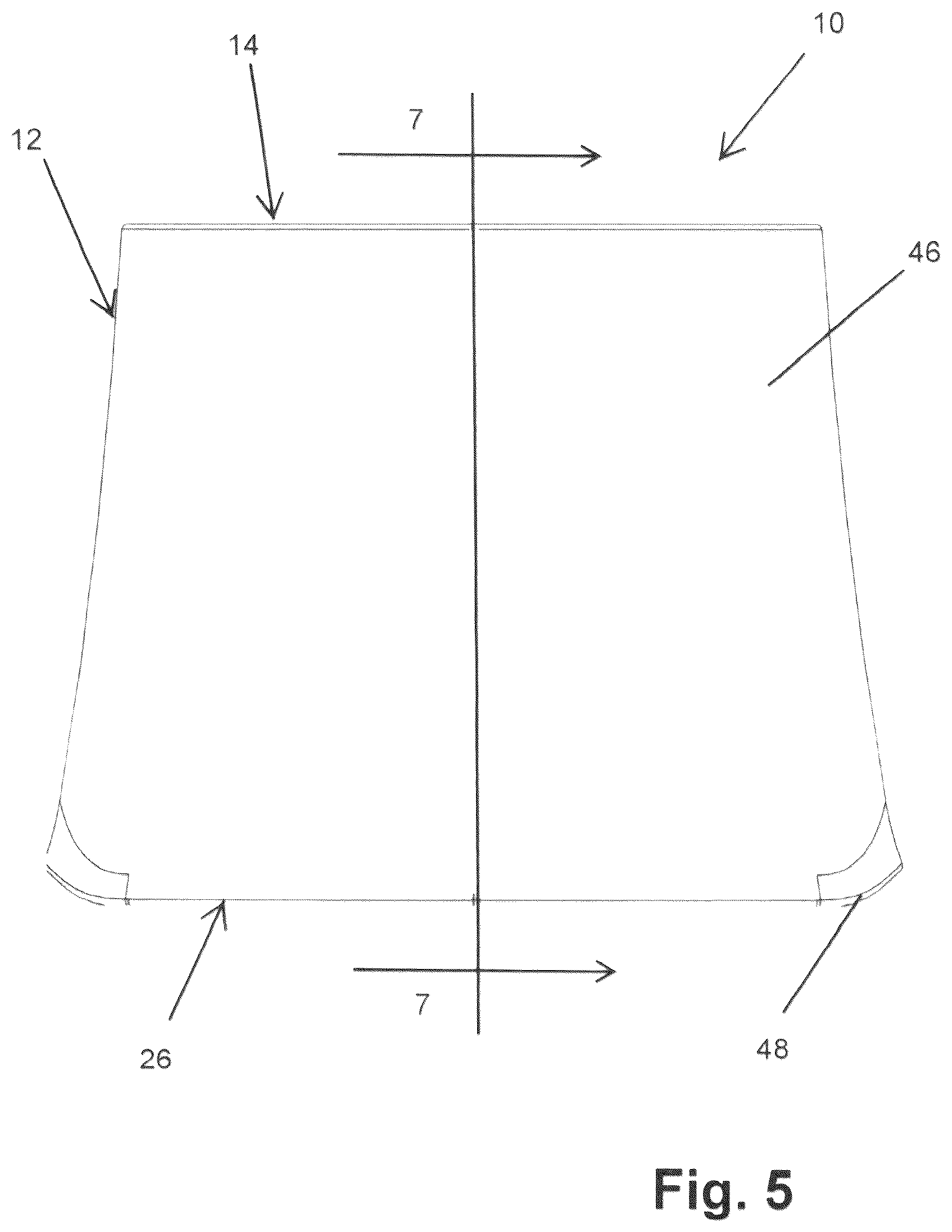 Patent US12376673 Figure 5 – Table with umbrella holder