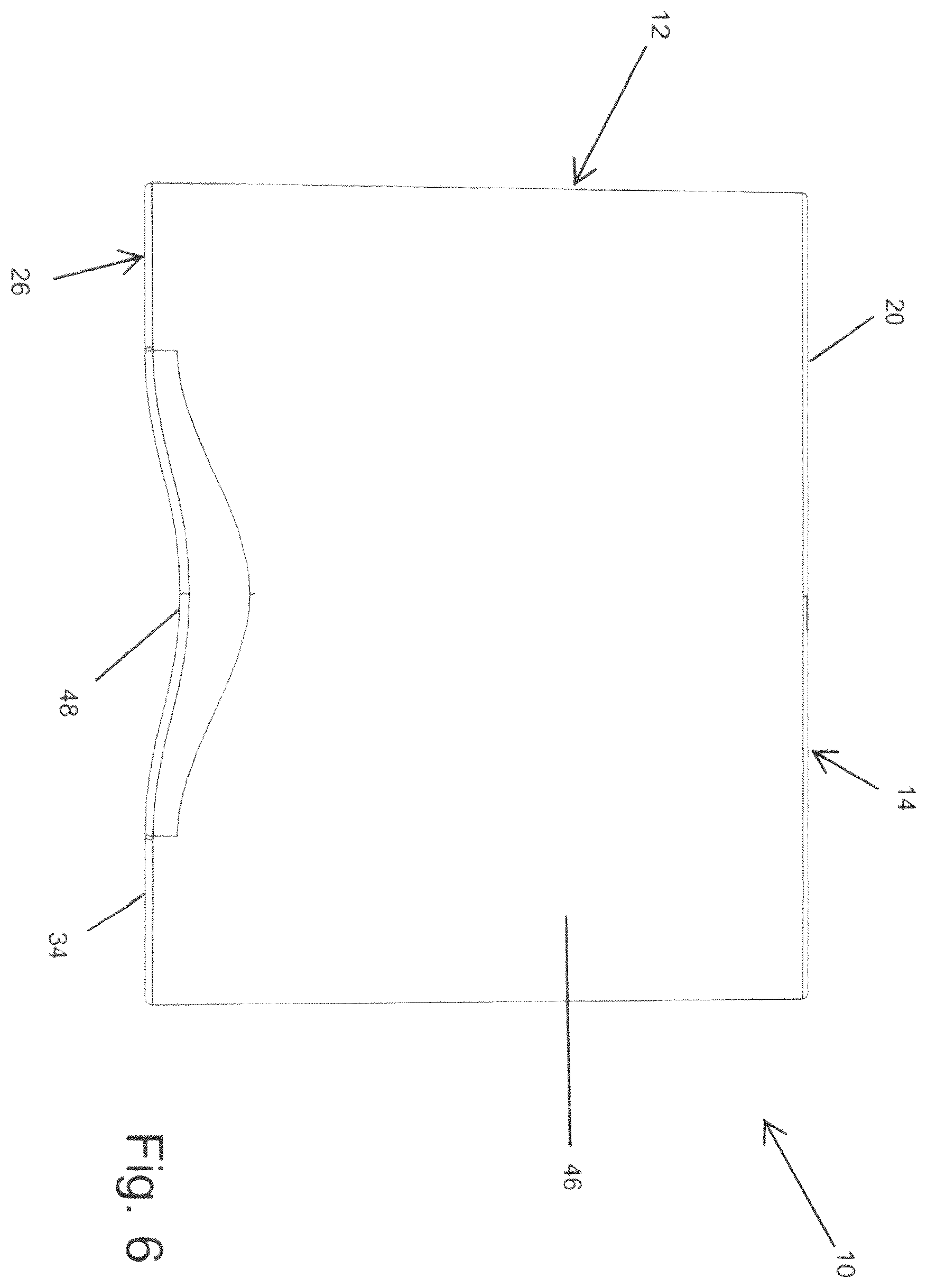 Patent US12376673 Figure 6 – Table with umbrella holder