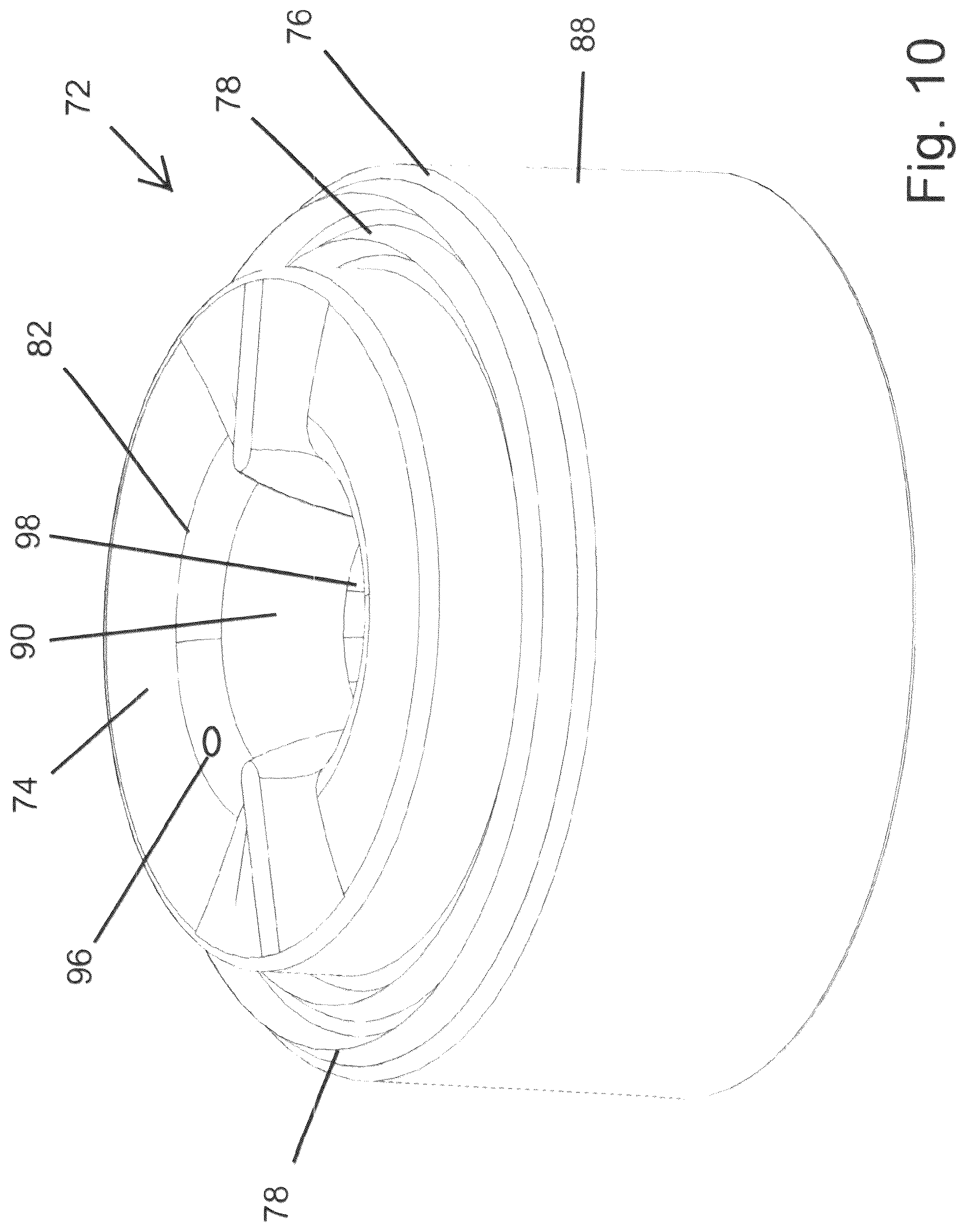 Patent US12376673 Figure 10 – Table with umbrella holder