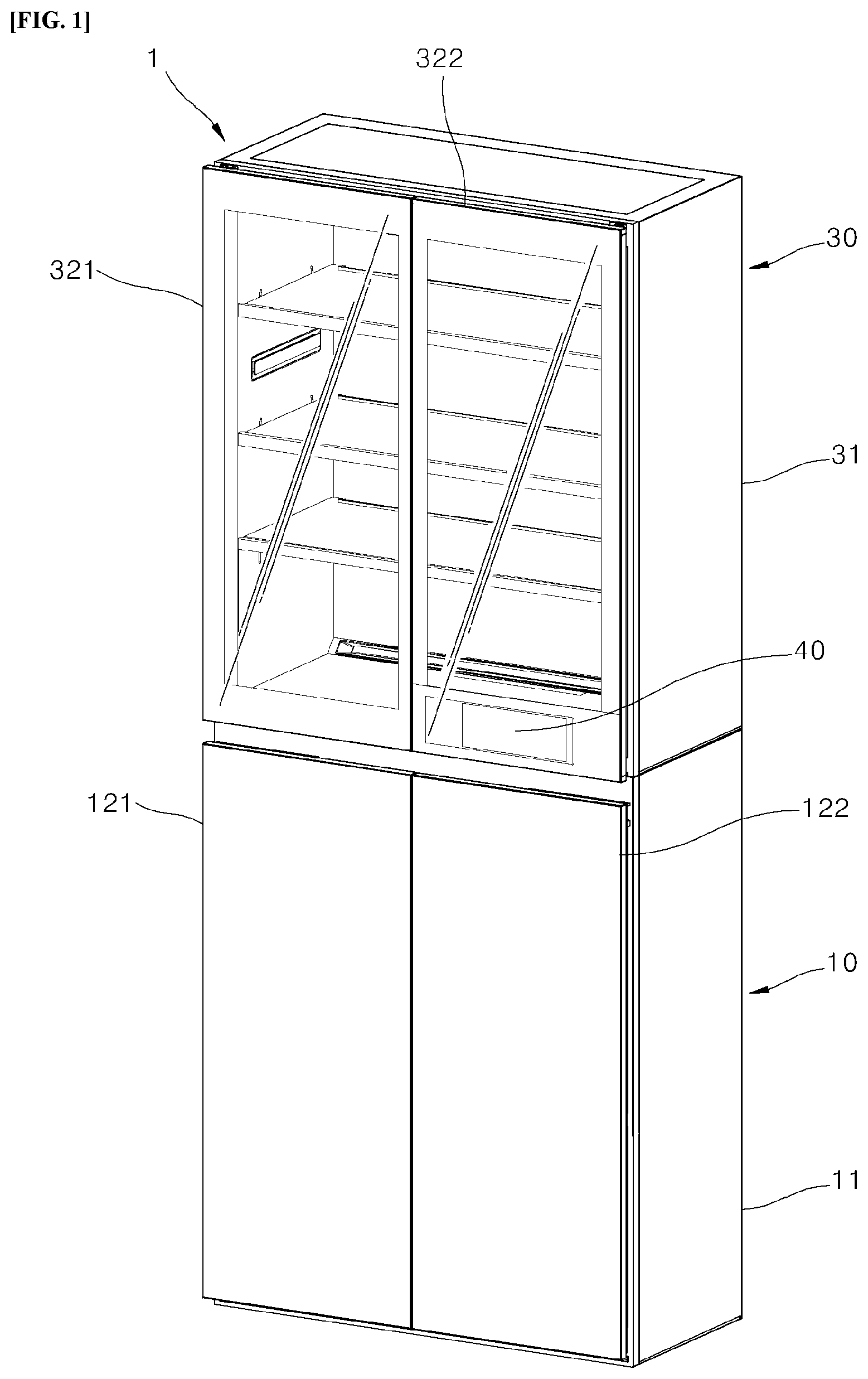 Patent US12376675 Figure 1 – Shoe management apparatus