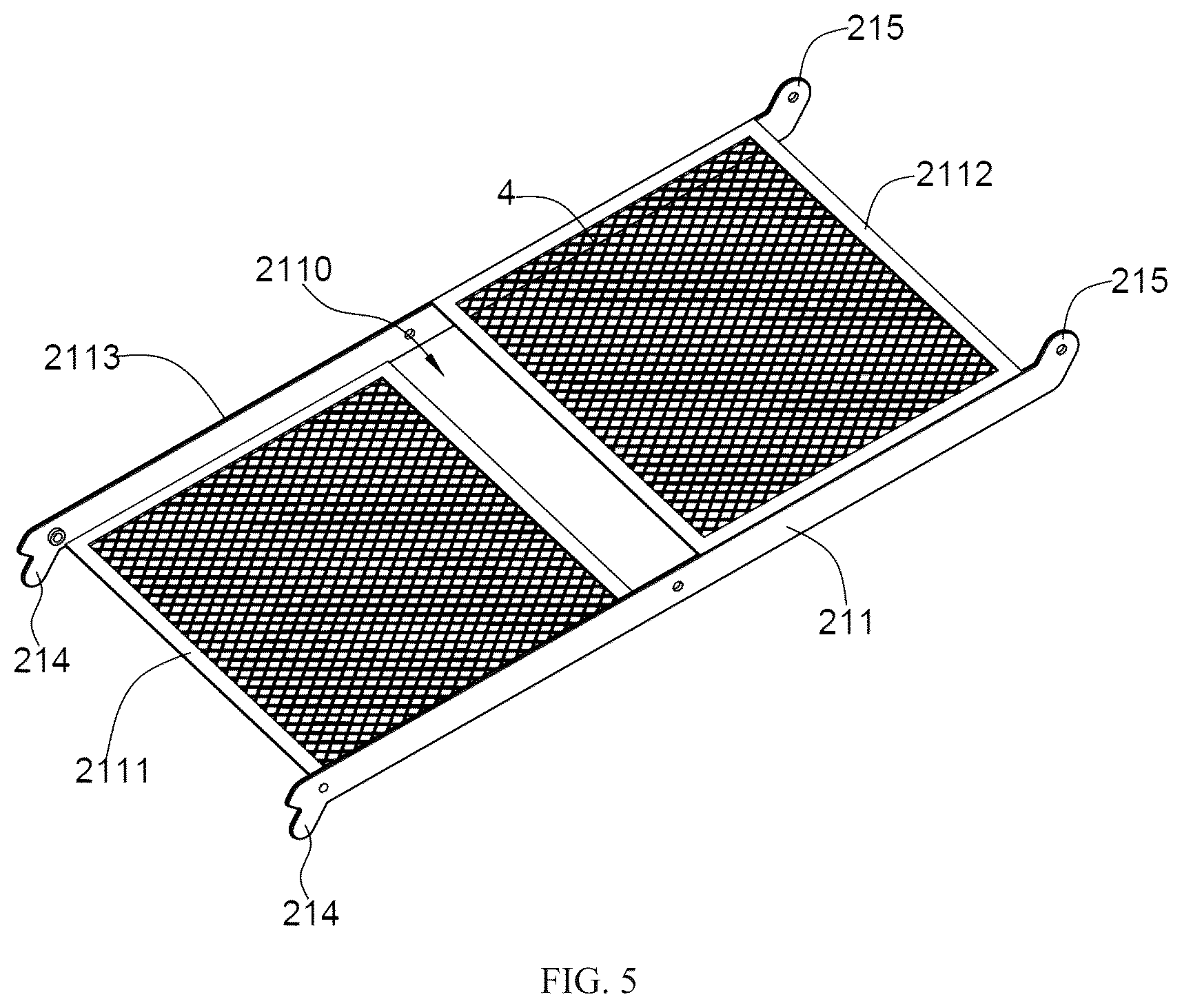 Patent US12376676 Figure 4 – Detachable folding bookshelf