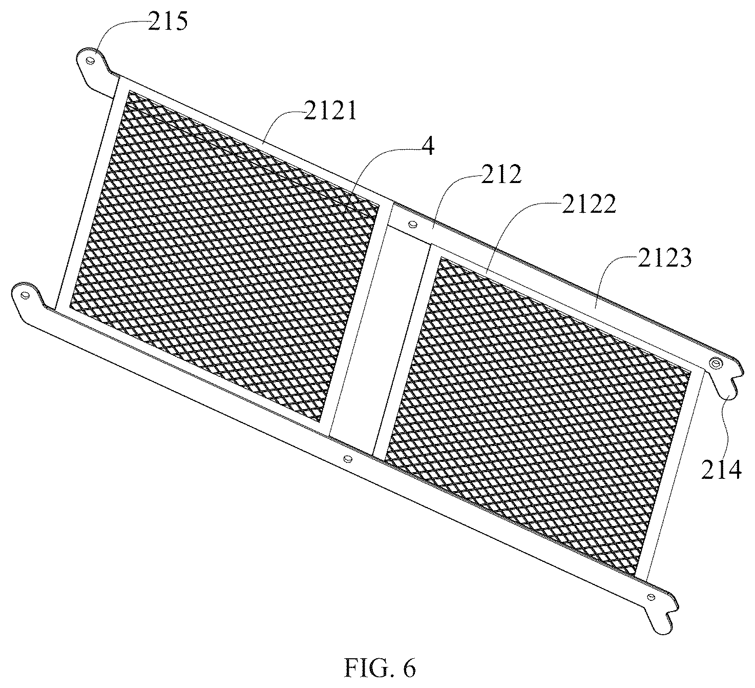 Patent US12376676 Figure 5 – Detachable folding bookshelf