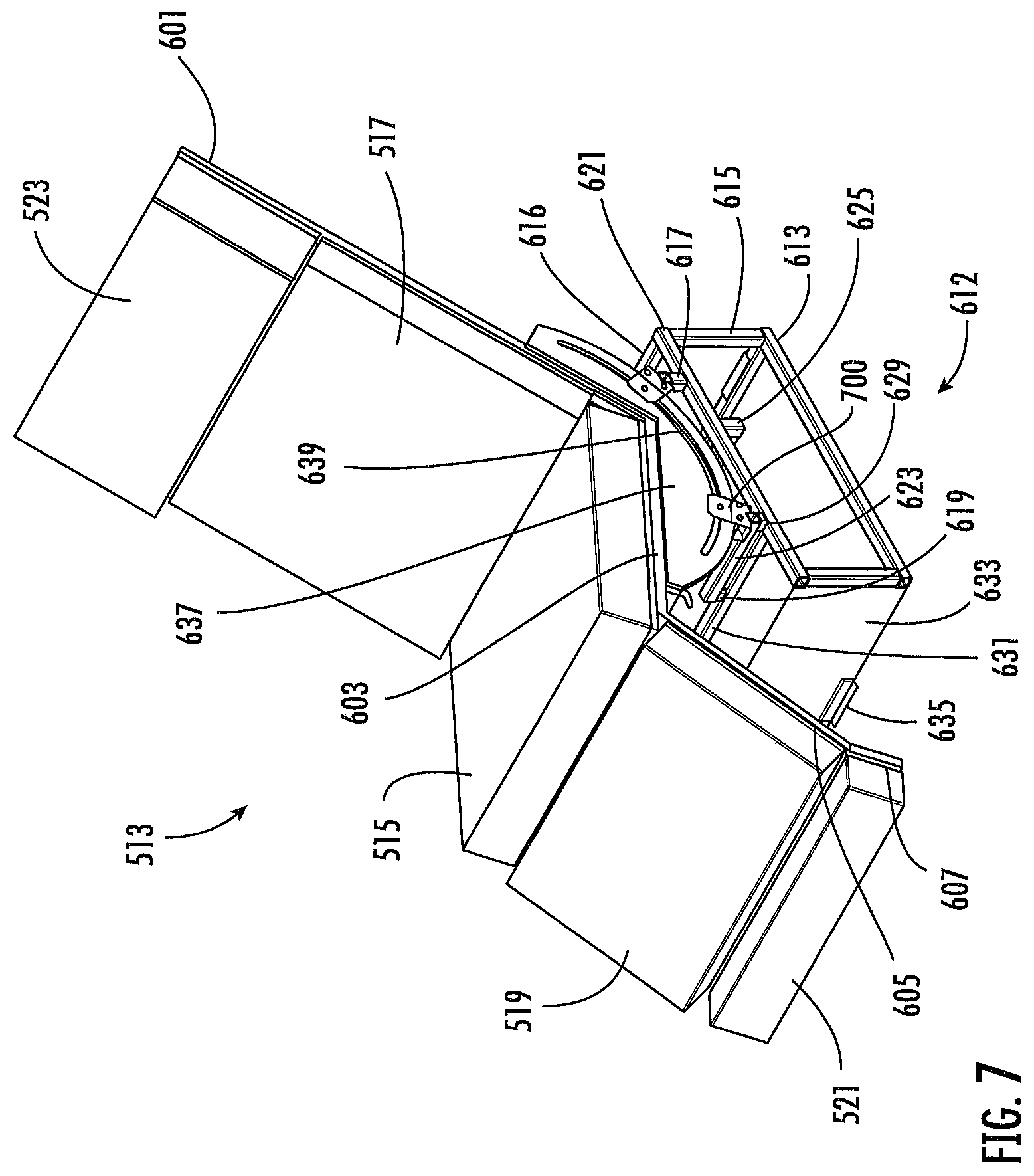 Patent US12376678 Figure 11 – Locker with reclining seat and roll-up door