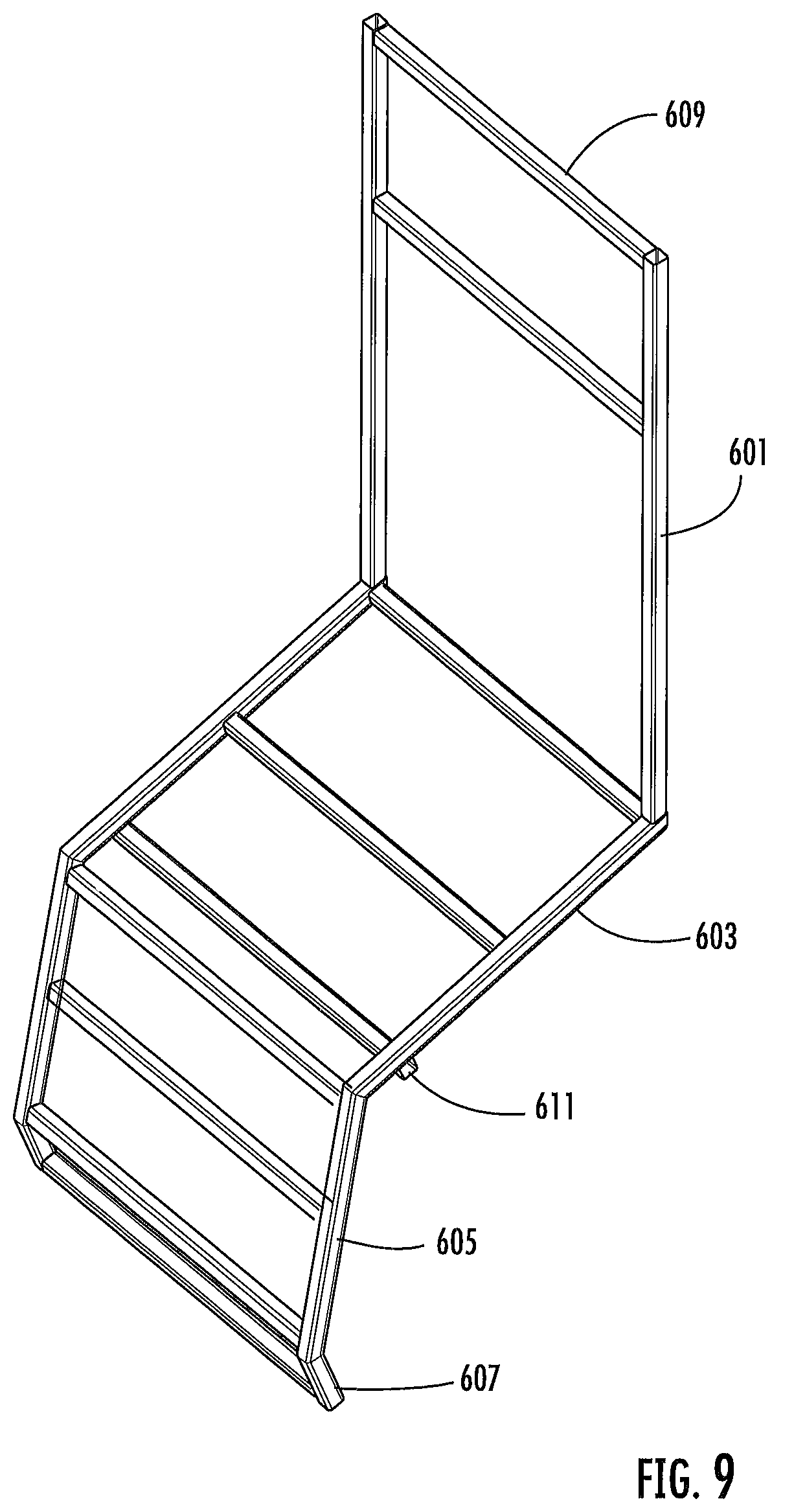 Patent US12376678 Figure 13 – Locker with reclining seat and roll-up door