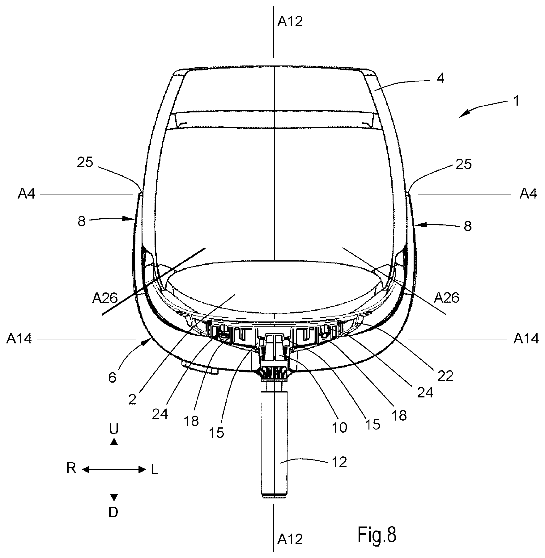 Patent US12376679 Figure 11 – Adjustable chair