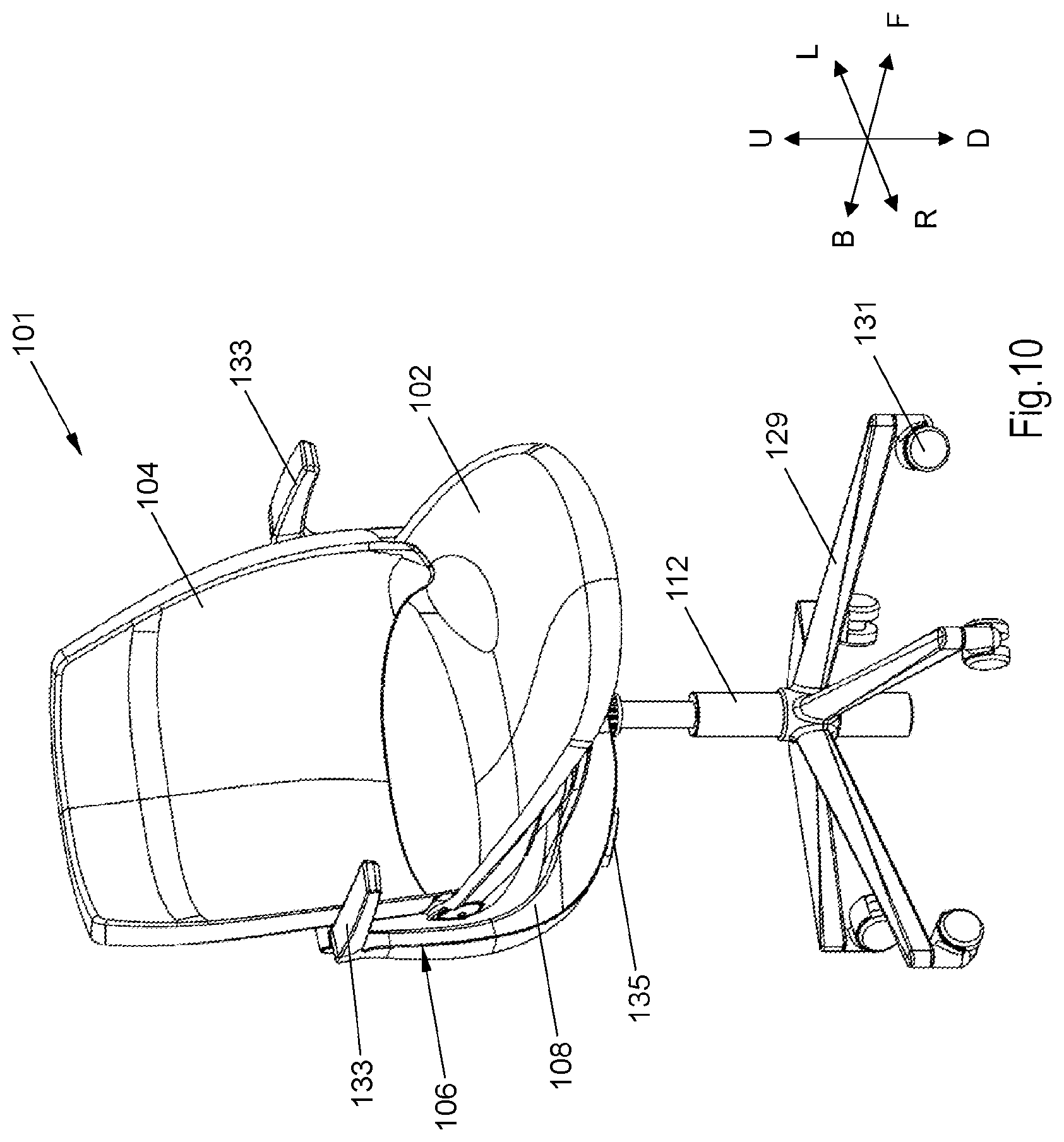 Patent US12376679 Figure 13 – Adjustable chair
