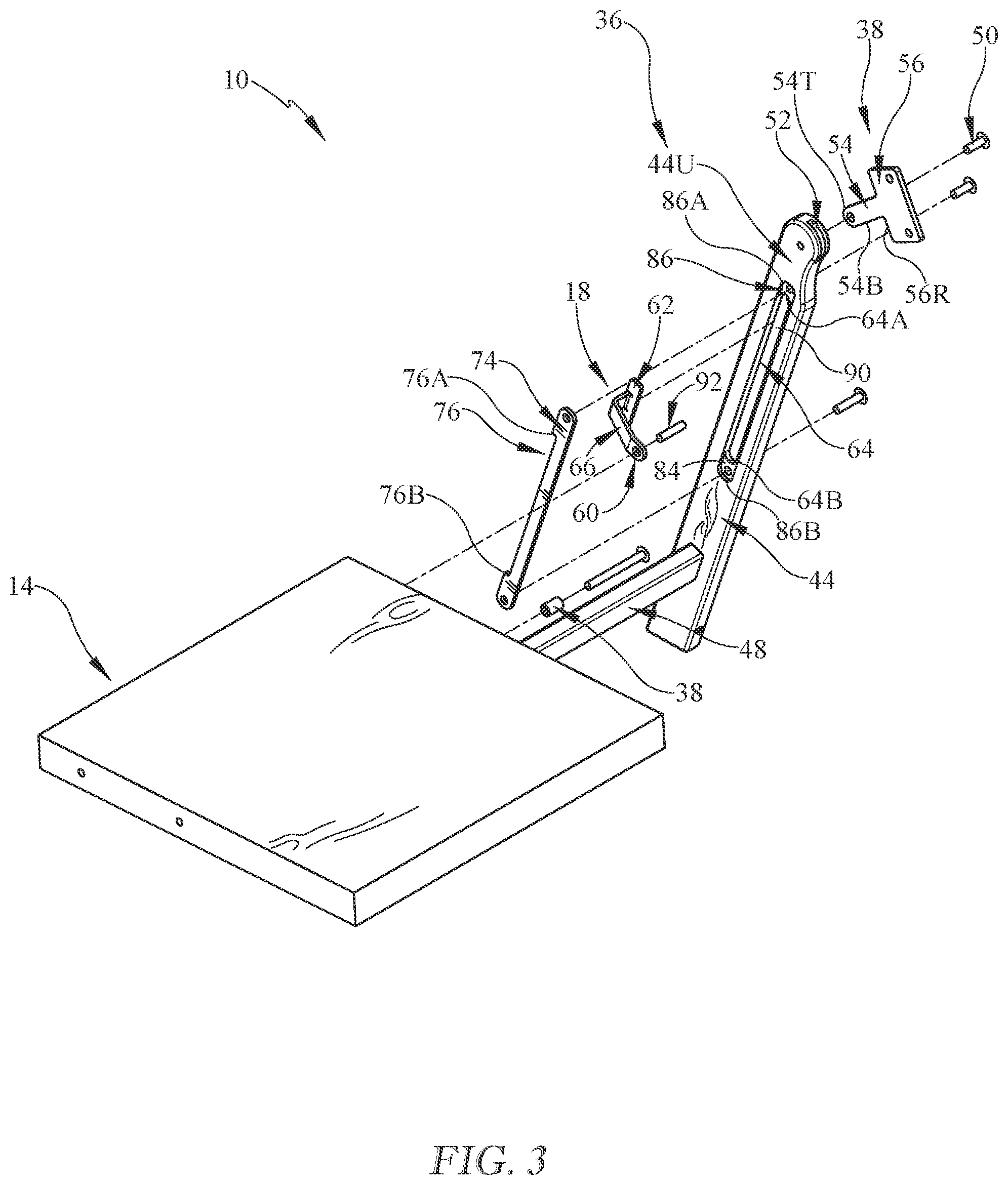 Patent US12376680 Figure 2 – Foldable chair