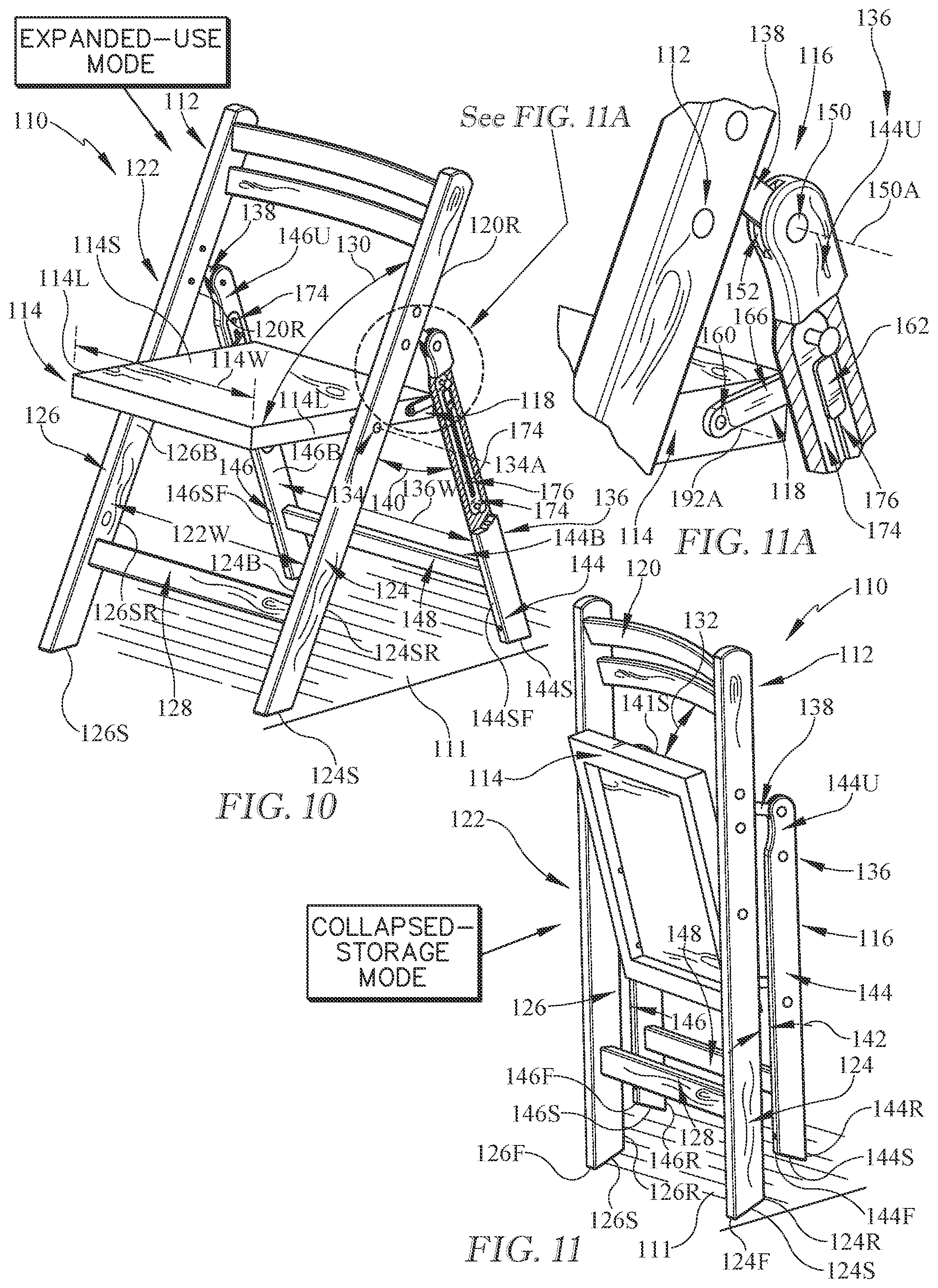Patent US12376680 Figure 7 – Foldable chair
