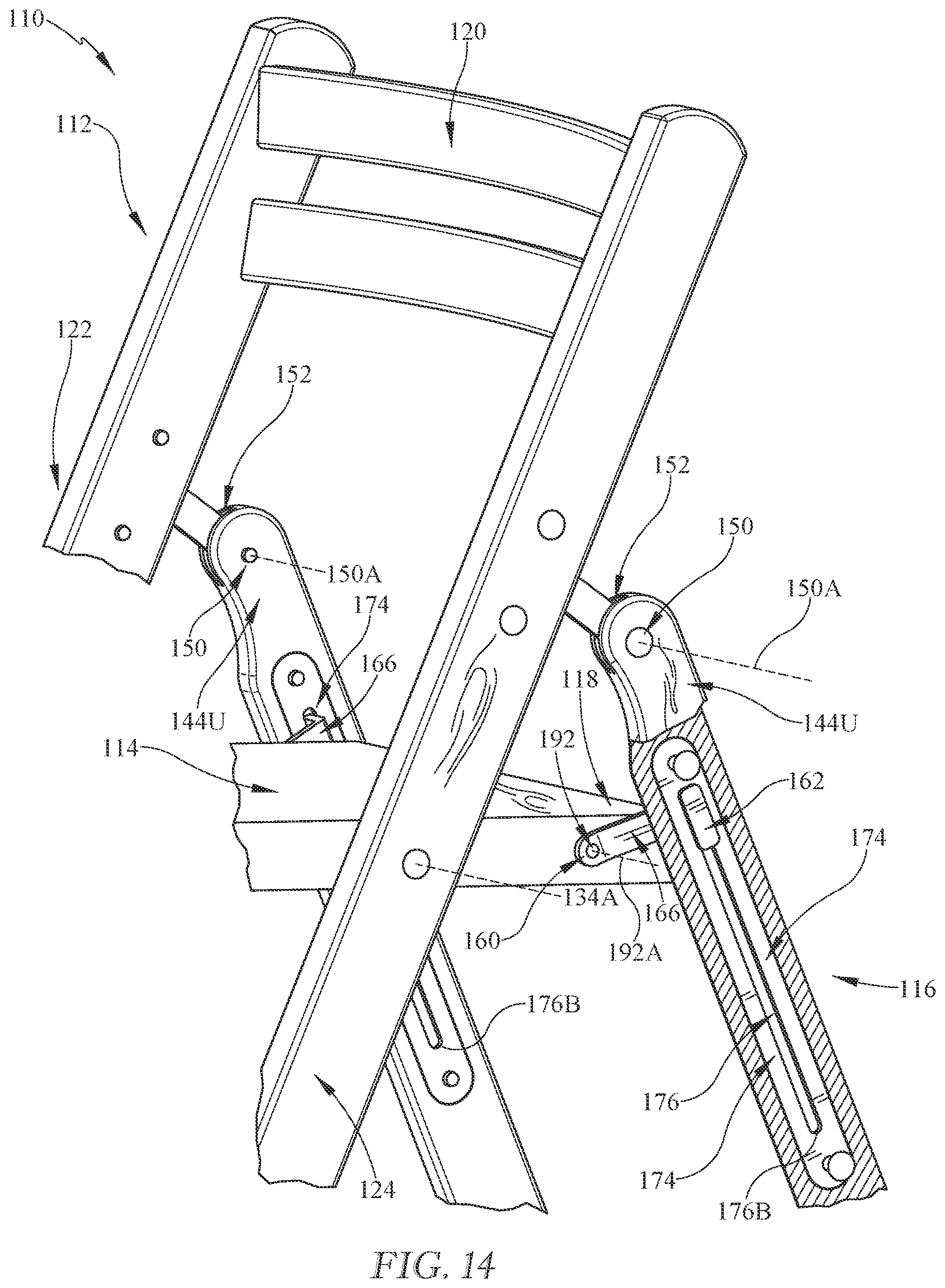 Patent US12376680 Figure 9 – Foldable chair
