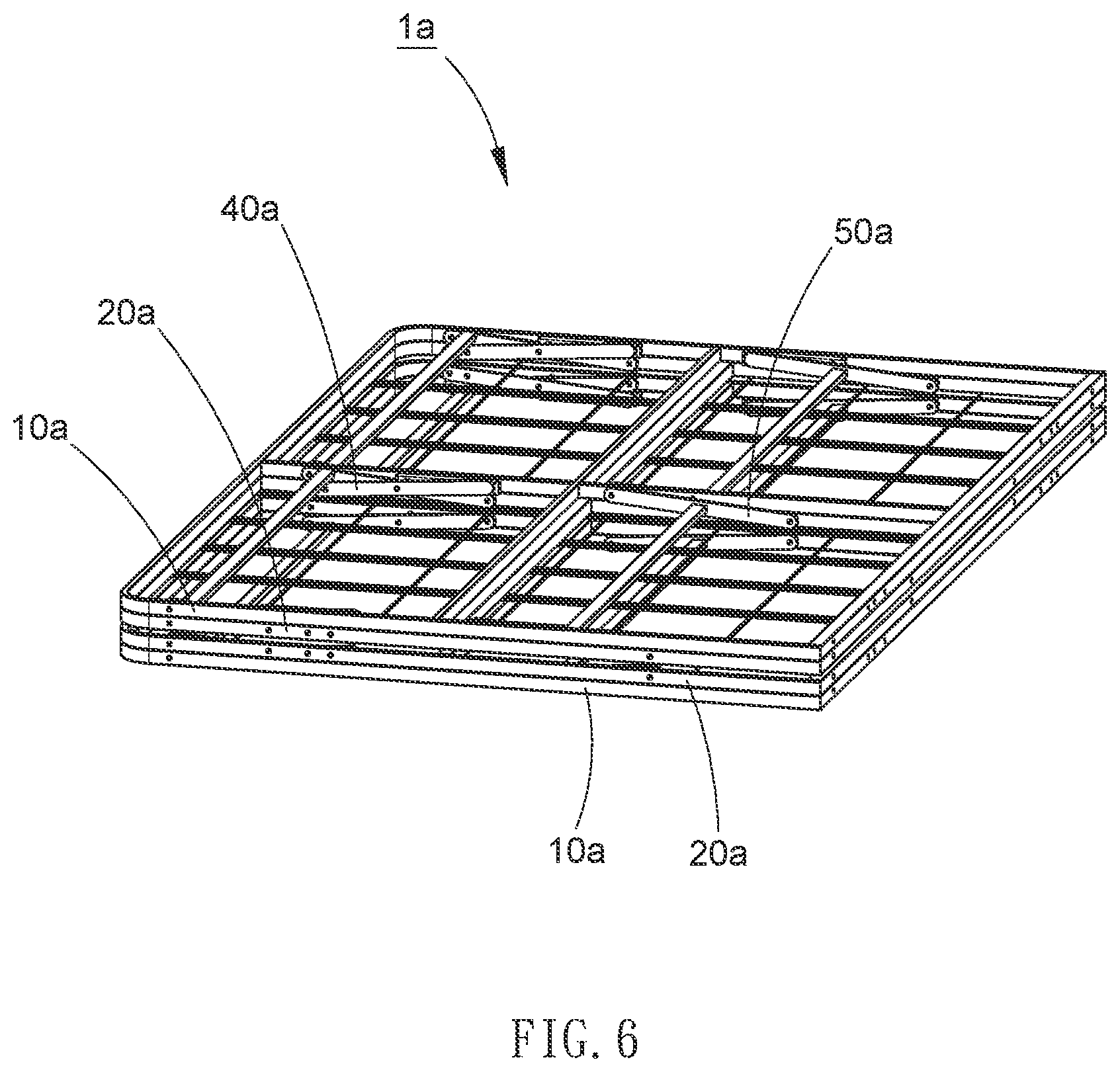 Patent US12376684 Figure 6 – Height-adjustable bedstead