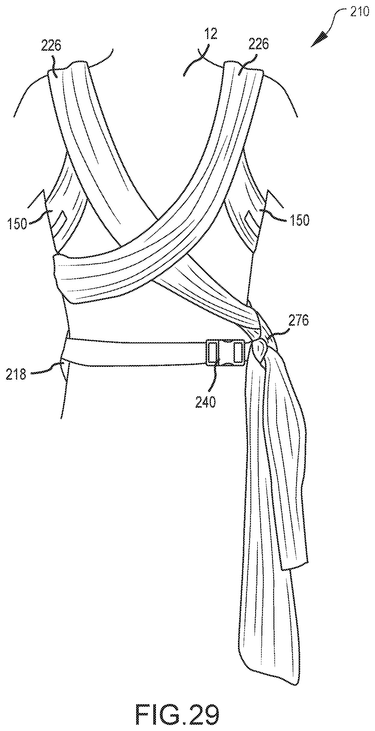 Patent US12376688 Figure 19 – Newborn carrier