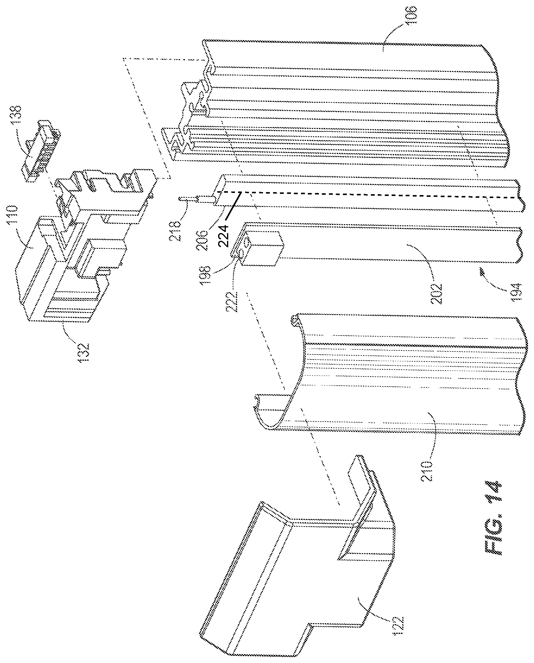 Patent US12376689 Figure 11 – Case frame and door assembly for a merchandiser