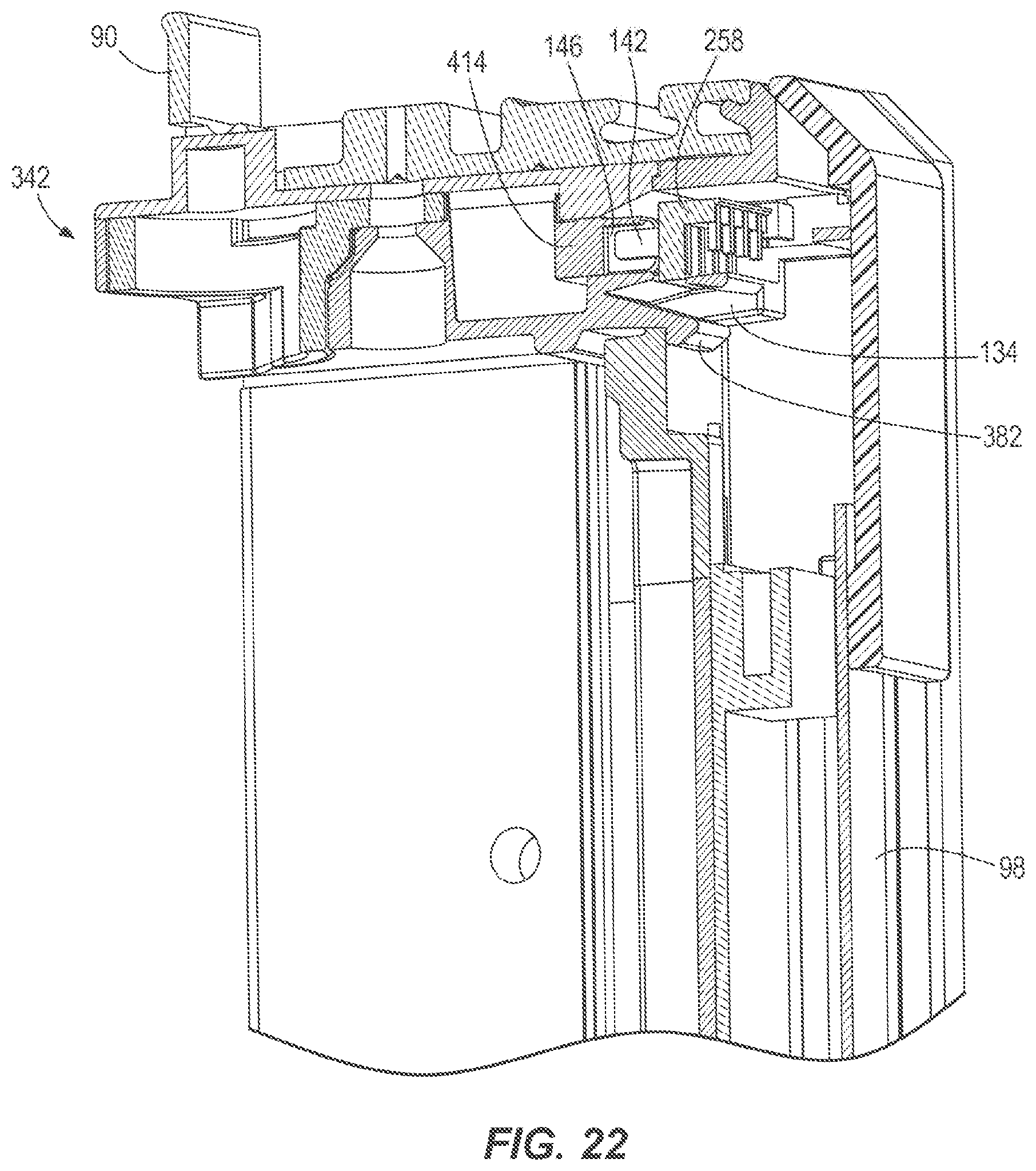 Patent US12376689 Figure 17 – Case frame and door assembly for a merchandiser