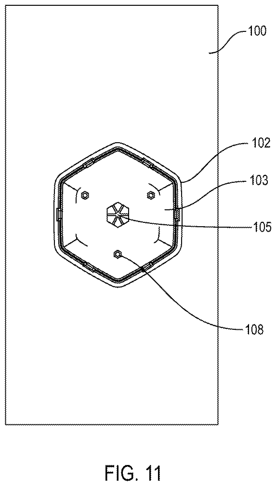 Patent US12376691 Figure 11 – Mounting method and device