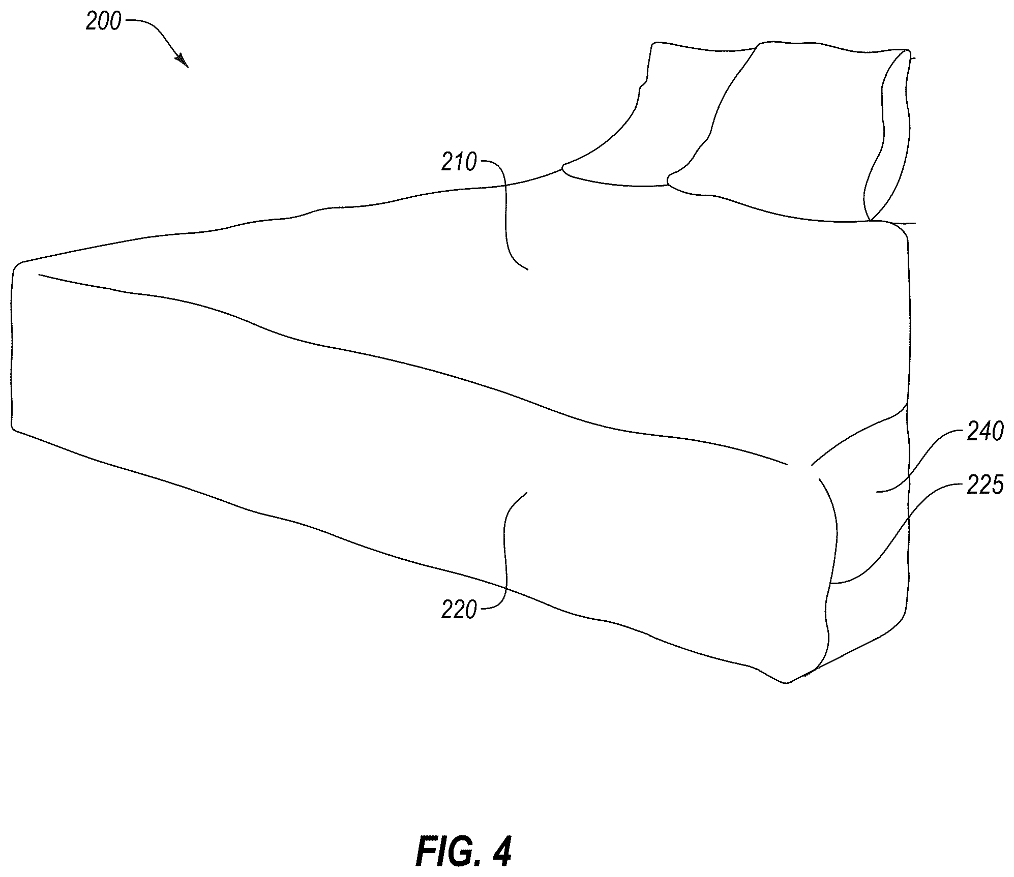 Patent US12376692 Figure 4 – Mattress covers and methods of manufacture