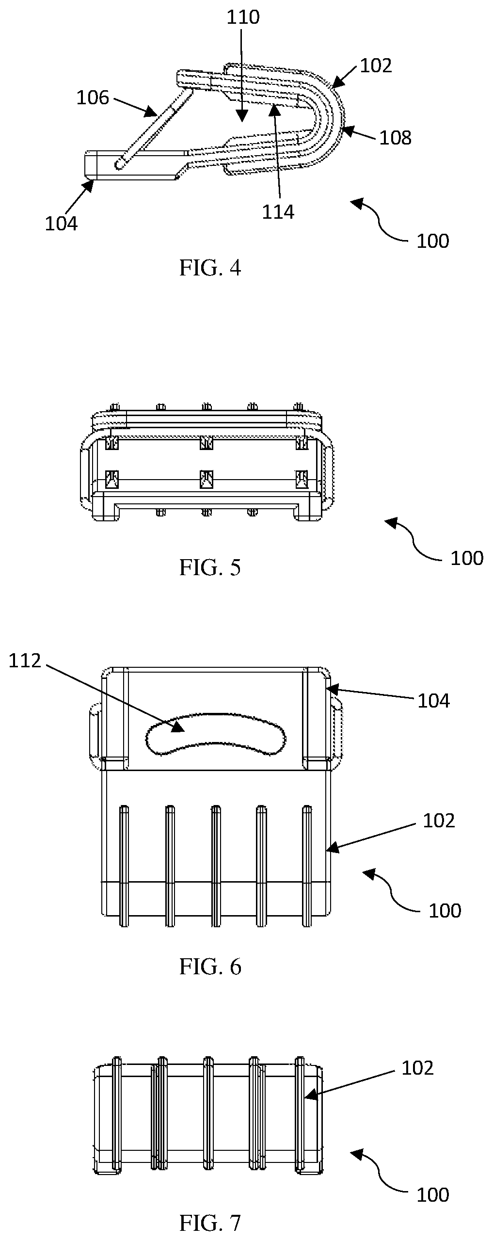 Patent US12376695 Figure 2 – Catenary wire hook attachment for hanging articles over a horizontal wire