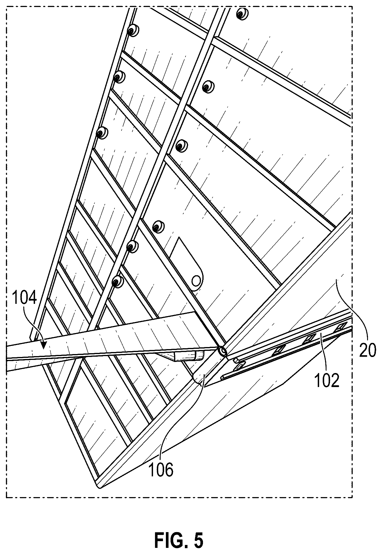 Patent US12376696 Figure 7 – Locking apparatus for community mailbox