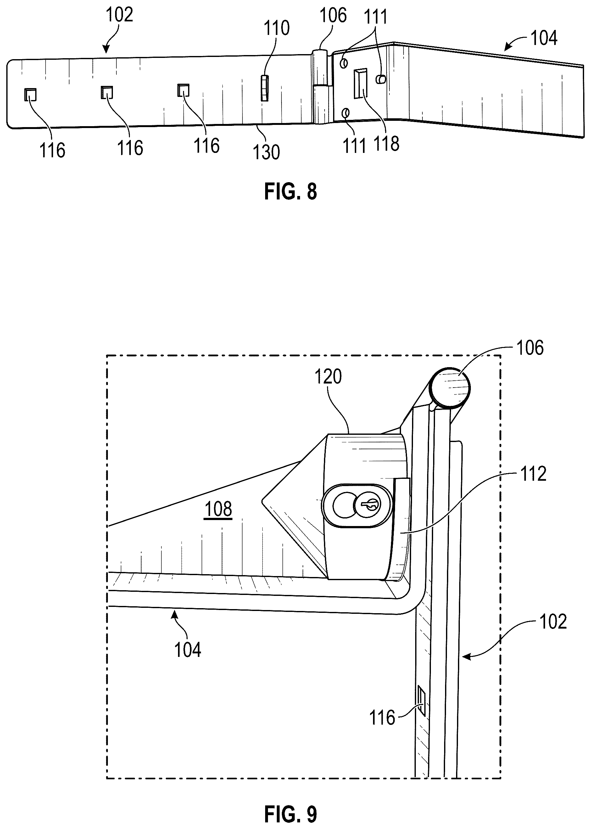 Patent US12376696 Figure 9 – Locking apparatus for community mailbox