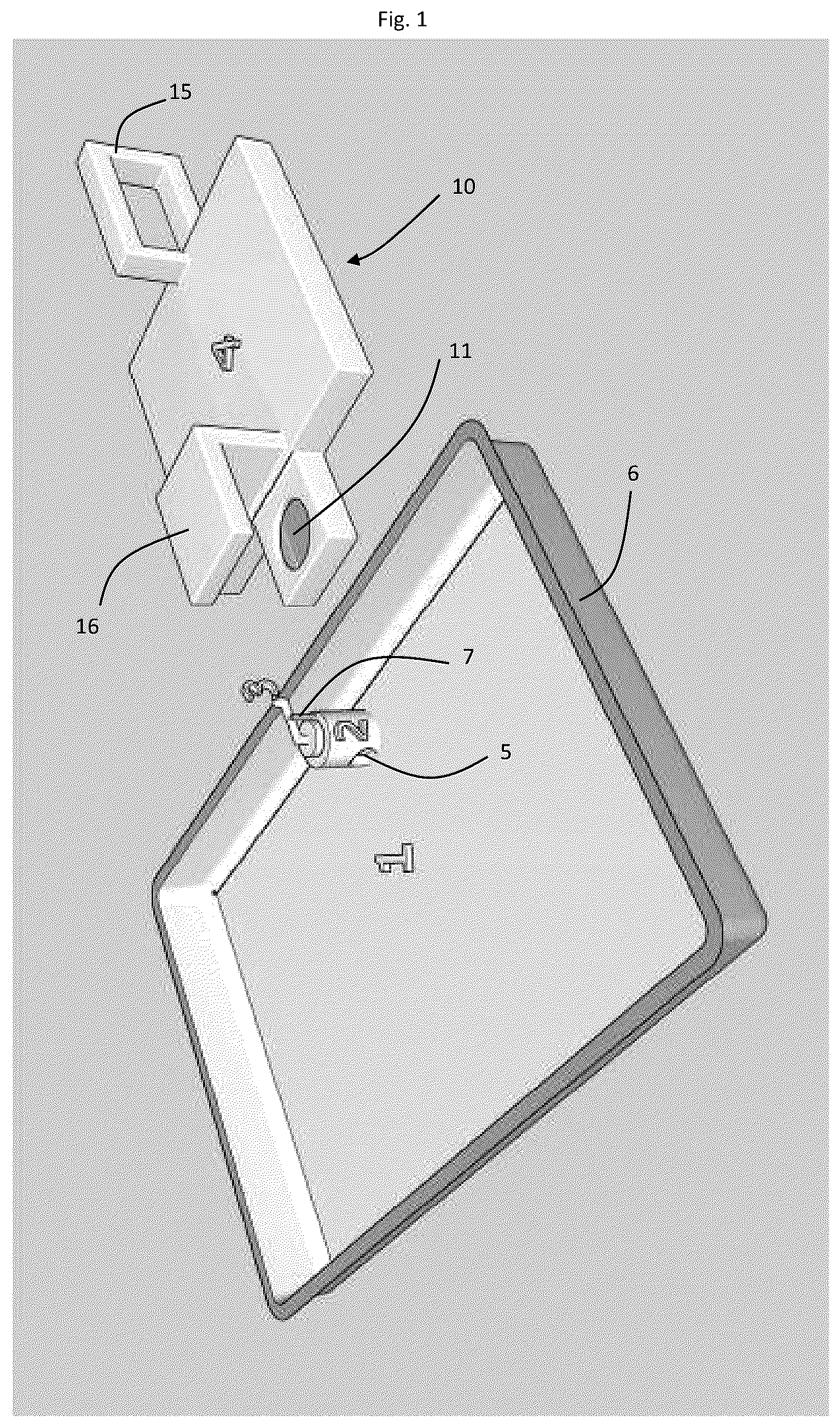 Patent US12376699 Figure 1 – Baking or roasting pan for an oven