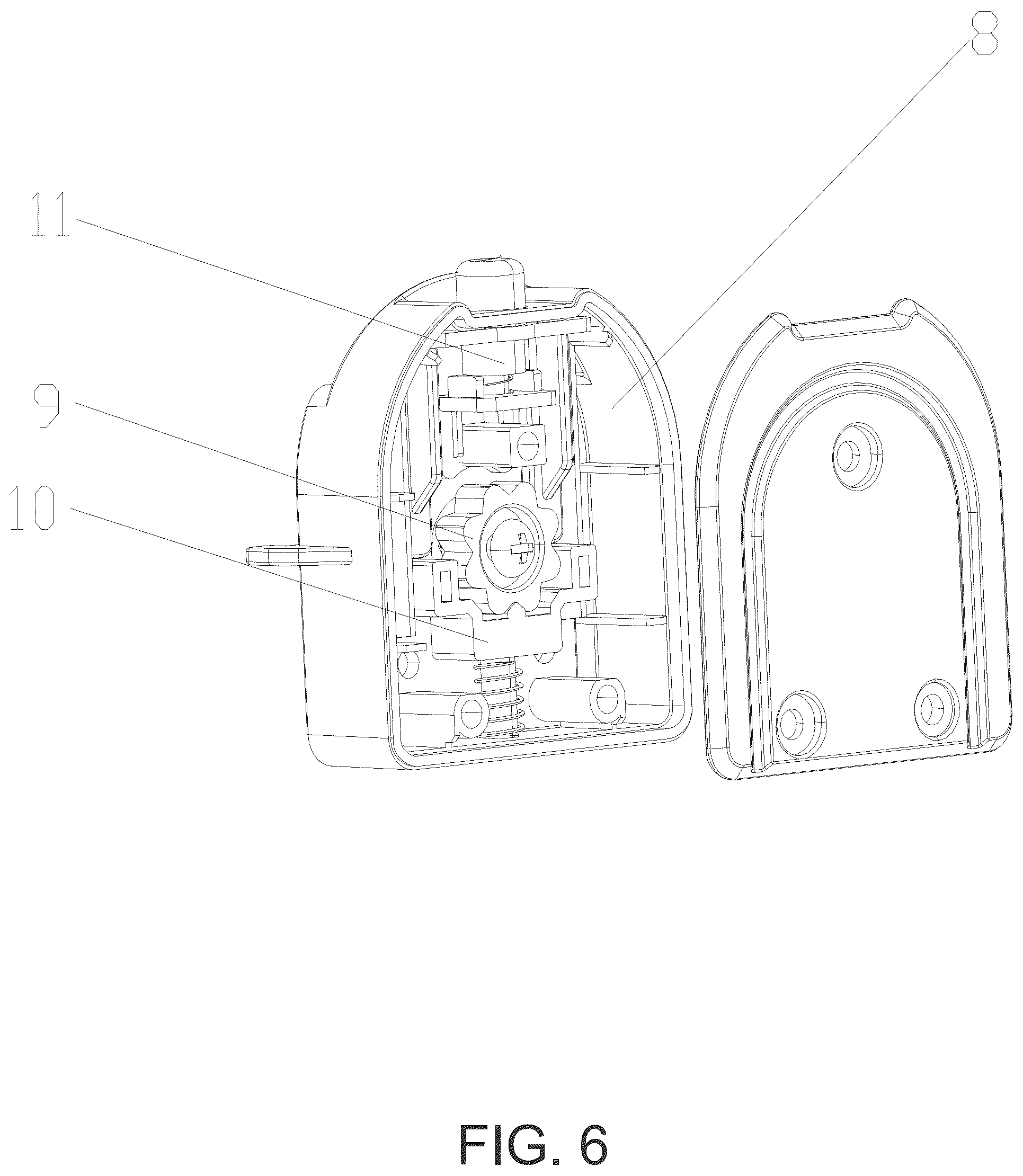 Patent US12376700 Figure 6 – Multifunctional air fryer
