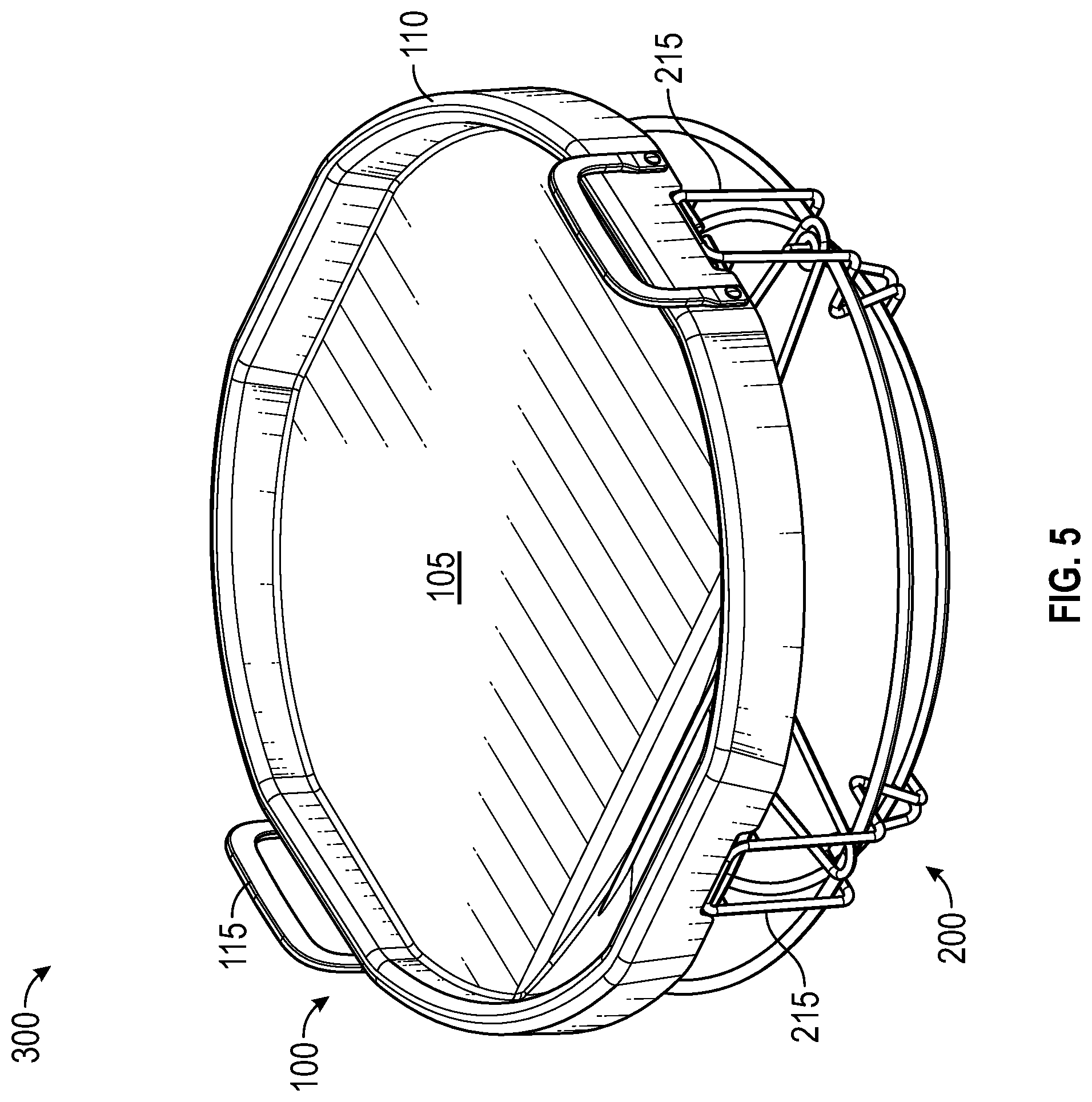 Patent US12376702 Figure 5 – System for conversion of a kamado cooker to a griddle