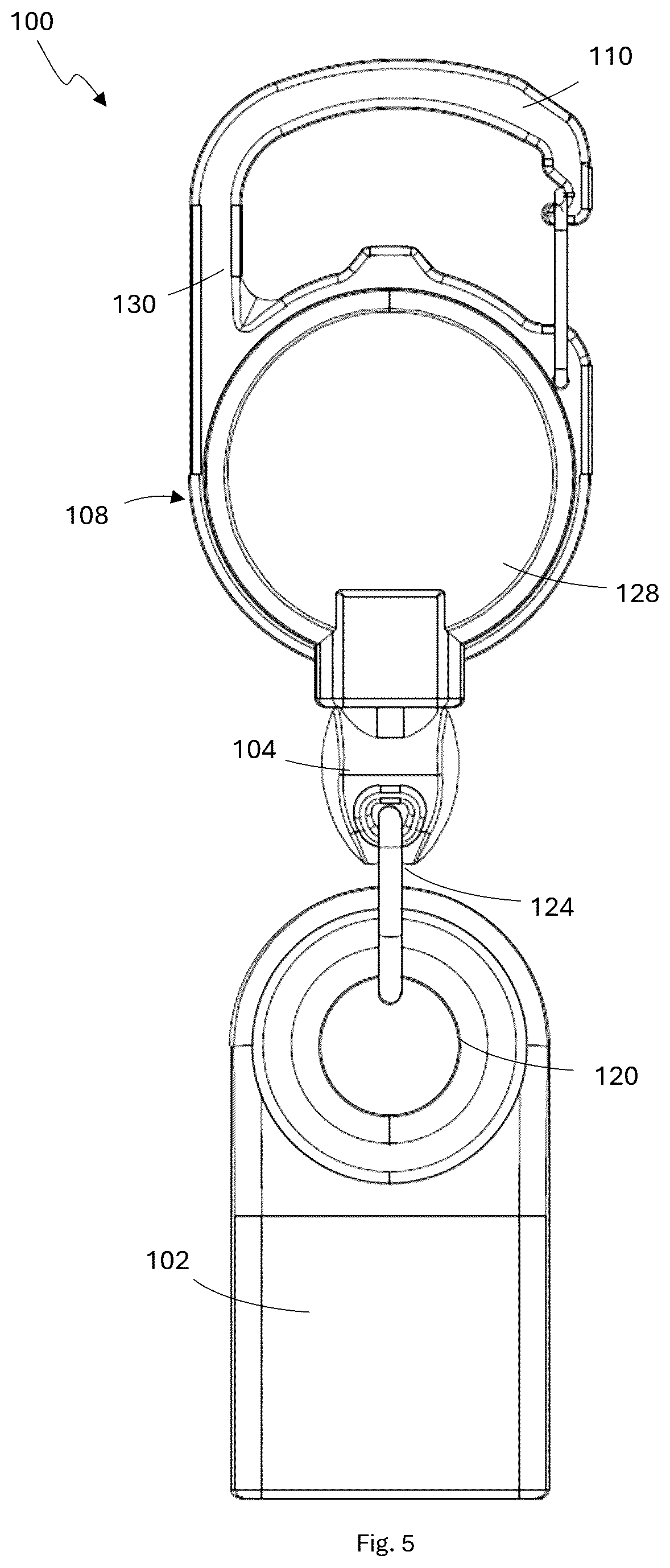 Patent US12376704 Figure 4 – Multifunctional portable grinder with integrated lighter holder and retractable mechanism