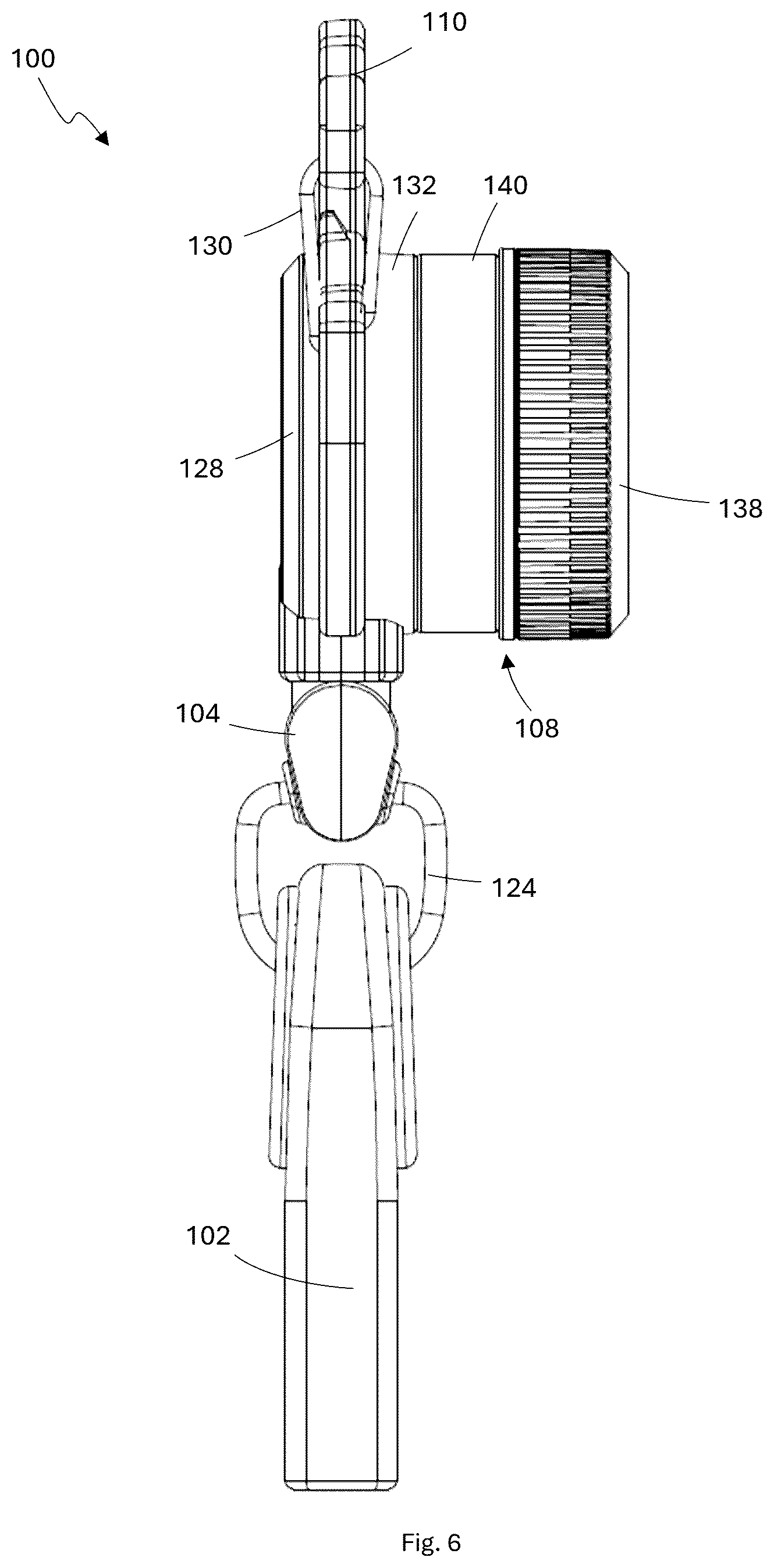 Patent US12376704 Figure 5 – Multifunctional portable grinder with integrated lighter holder and retractable mechanism