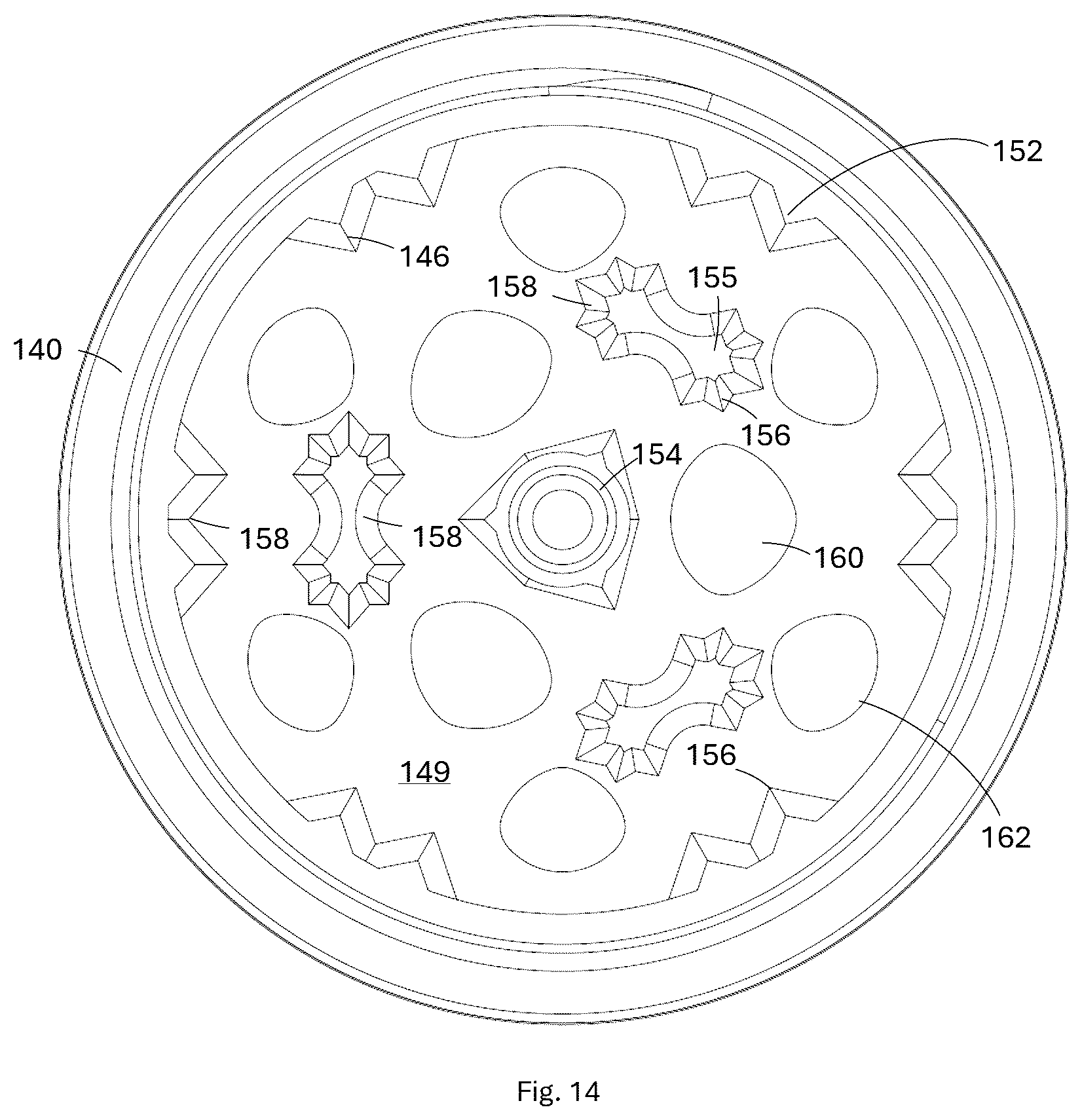 Patent US12376704 Figure 12 – Multifunctional portable grinder with integrated lighter holder and retractable mechanism
