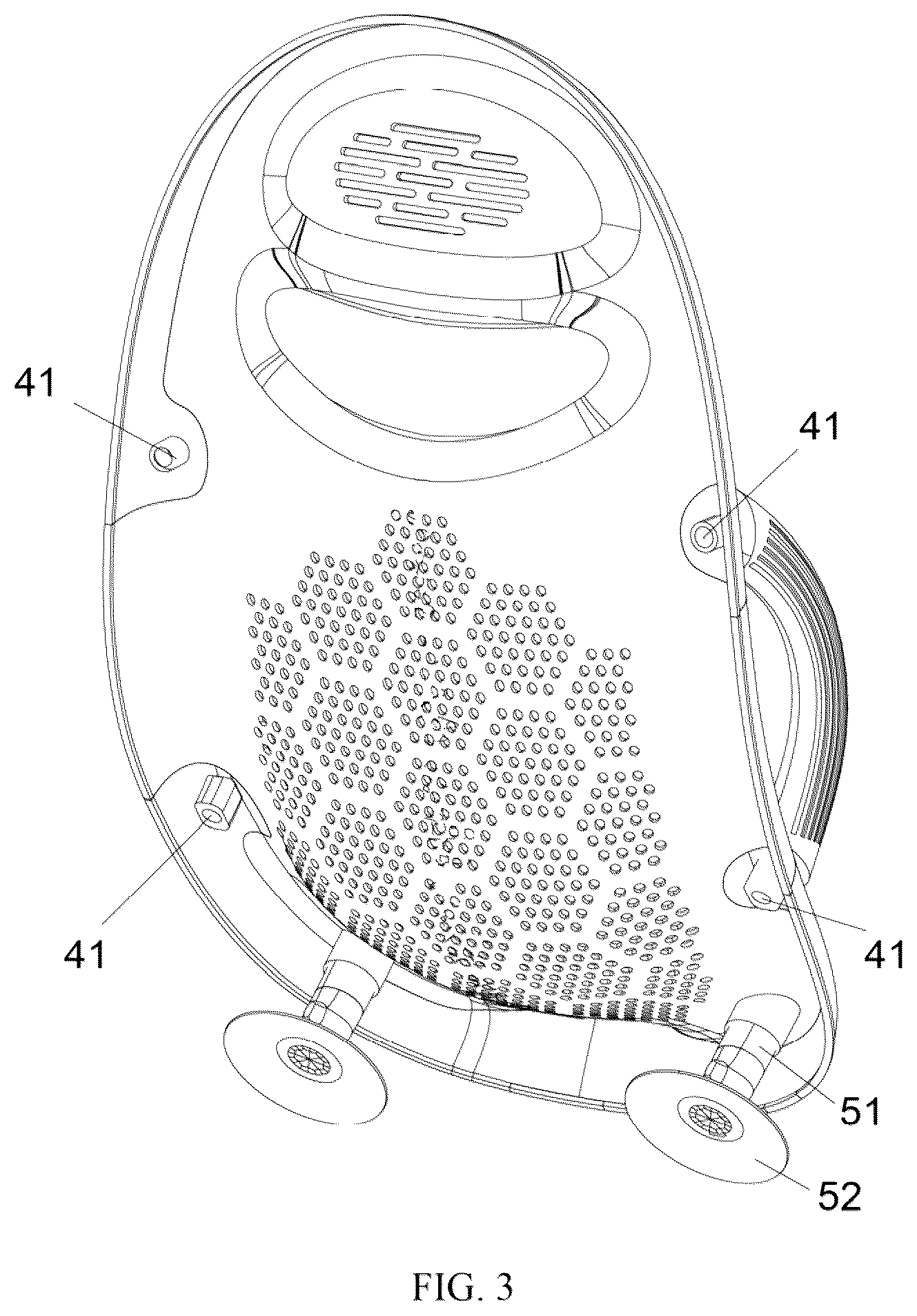 Patent US12376708 Figure 3 – Baby bath support device
